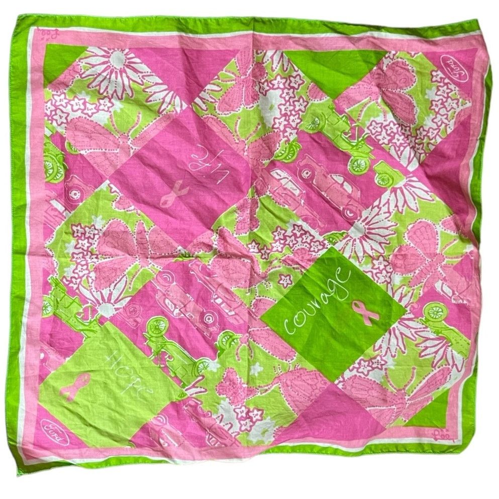 Lilly Pulitzer Lilly Pulitzer Ford Breast Cancer Awareness Scarf Size ONE SIZE - 1 Thumbnail