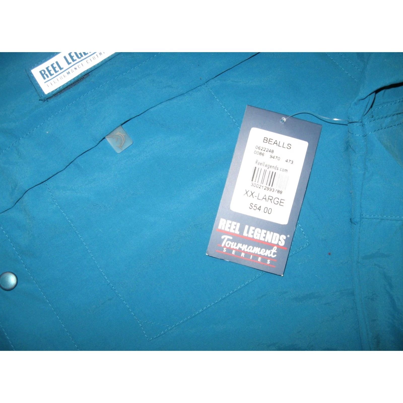 Vintage Reel Legends Tournament Series Shirt Men's 2XL Wahoo Fishing Outdoors New W/Tags Size US XXL / EU 58 / 5 - 3 Thumbnail