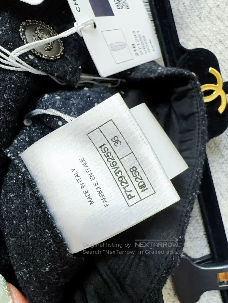 Chanel Chanel 21b full of stars and snowflakes black tweed trouse Size 24" / US 00 / IT 34 - 7 Thumbnail