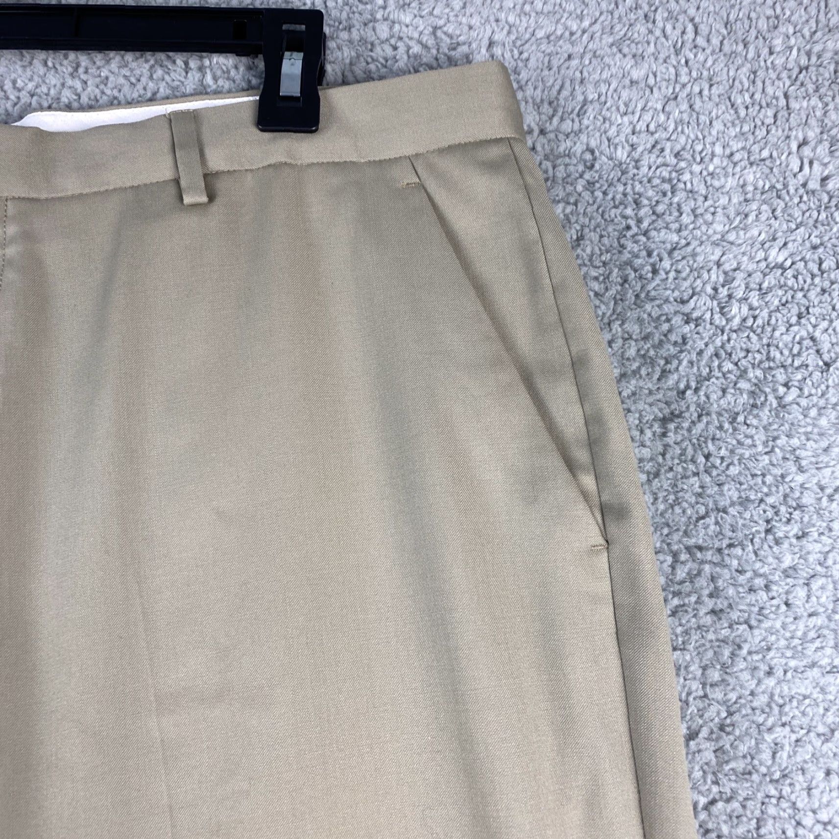 Calvin Klein Calvin Klein Dress Pants Men’s Size 36W x 29” Wool Blend Tan Beige Regular Fit Trousers 38-41 Formal Business Casual Pants Size US 36 / EU 52 - 3 Thumbnail