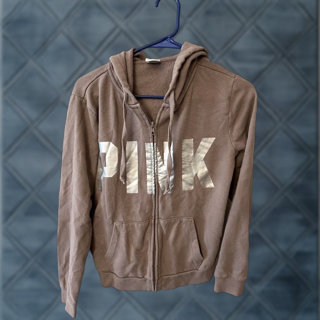 Victoria's Secret Victoria's Secret PINK Hoodie Women M Pink Full Zip Sweatshirt Size M / US 6-8 / IT 42-44 - 1 Thumbnail