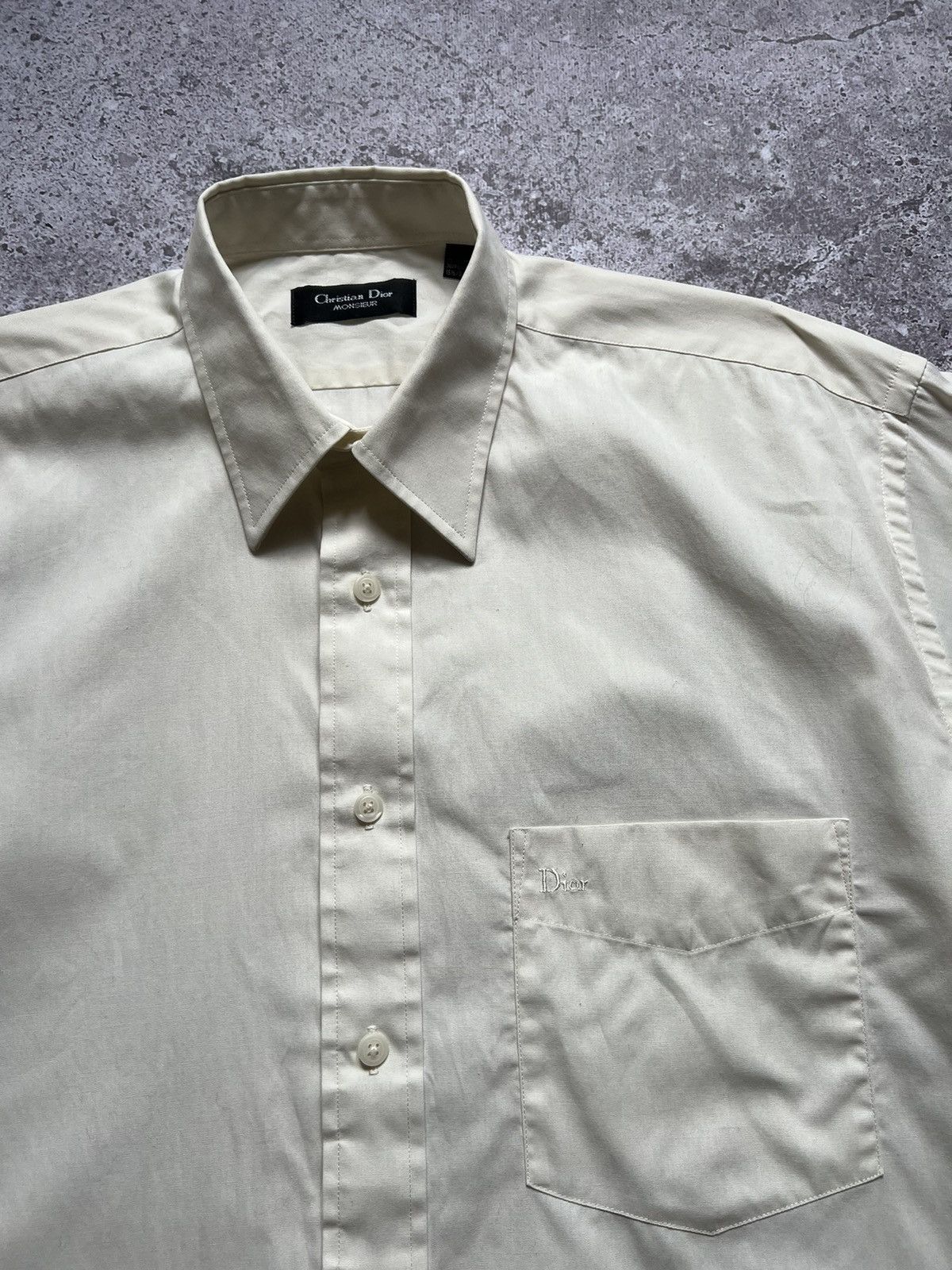 Designer Christian Dior Monsieur Button Up Shirt Luxury Size US L / EU 52-54 / 3 - 3 Thumbnail
