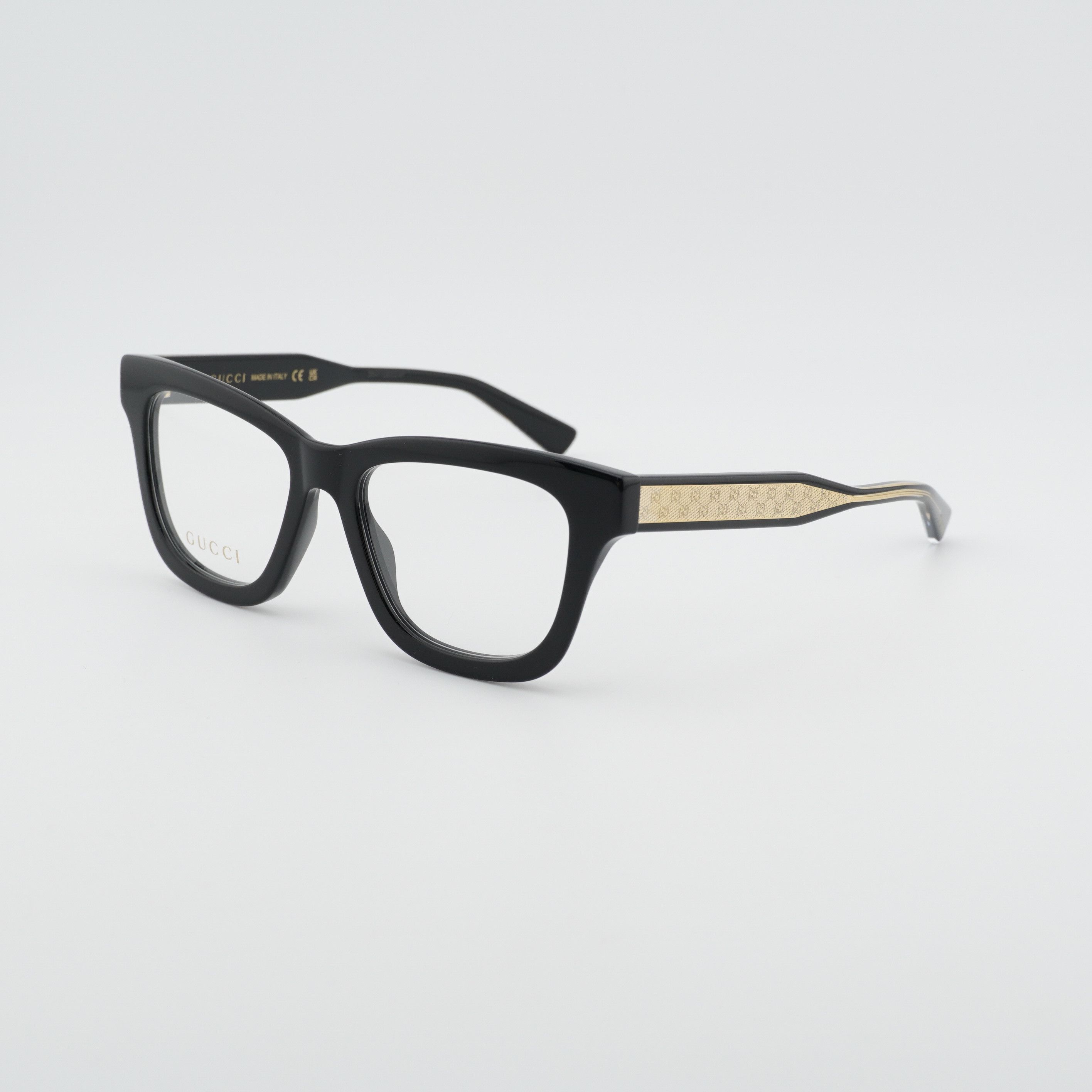 Gucci Gucci GG2066O 005 Eyeglasses Black 51mm Square Frame Size ONE SIZE - 1 Thumbnail