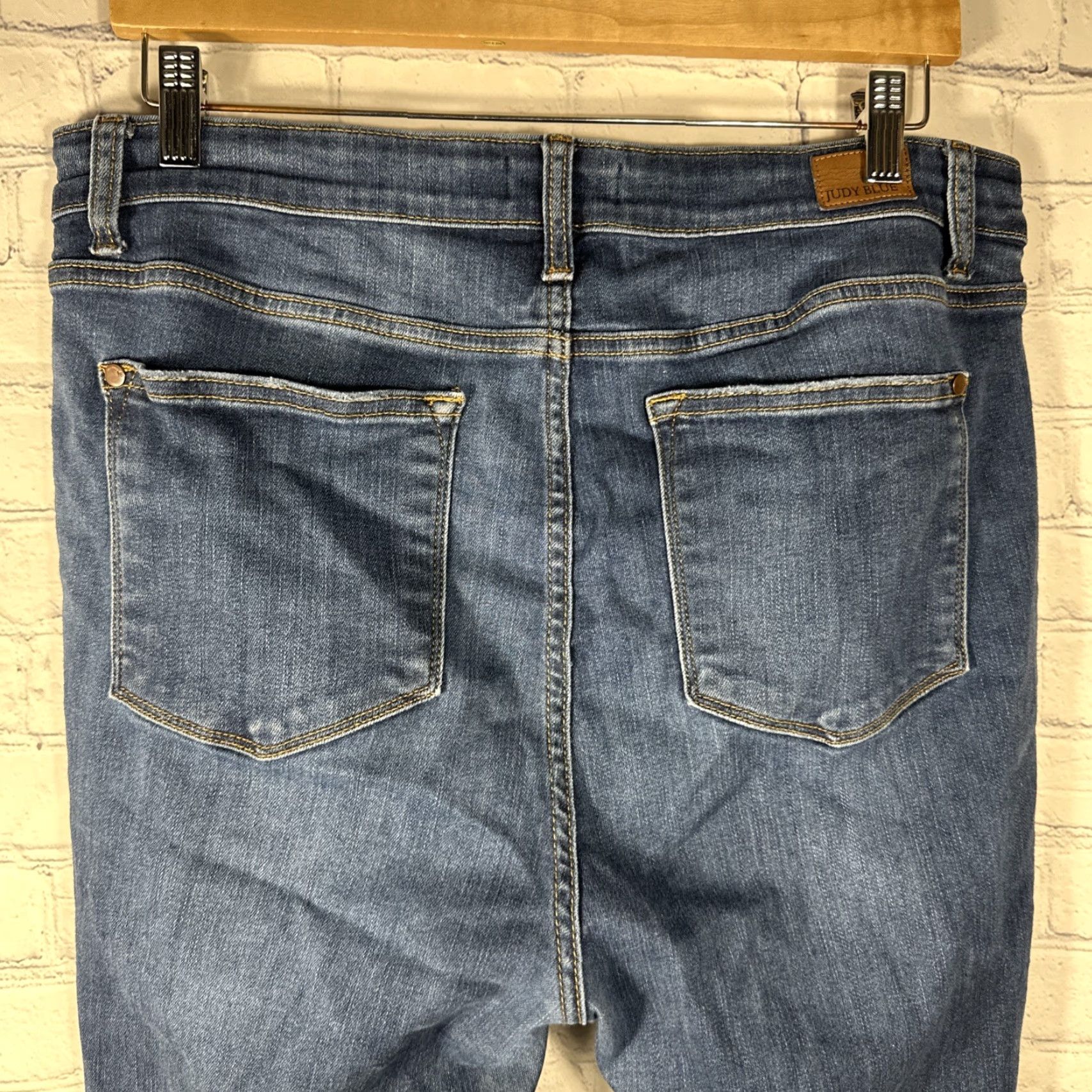 Denime Judy Blue Jeans Womens Relaxed Fit Denim Stretch Casual 15/32 29 Inseam Blue City Preppy Pockets Womens Jeans JB82325DK Size 36" / US 14 / IT 50 - 6 Thumbnail