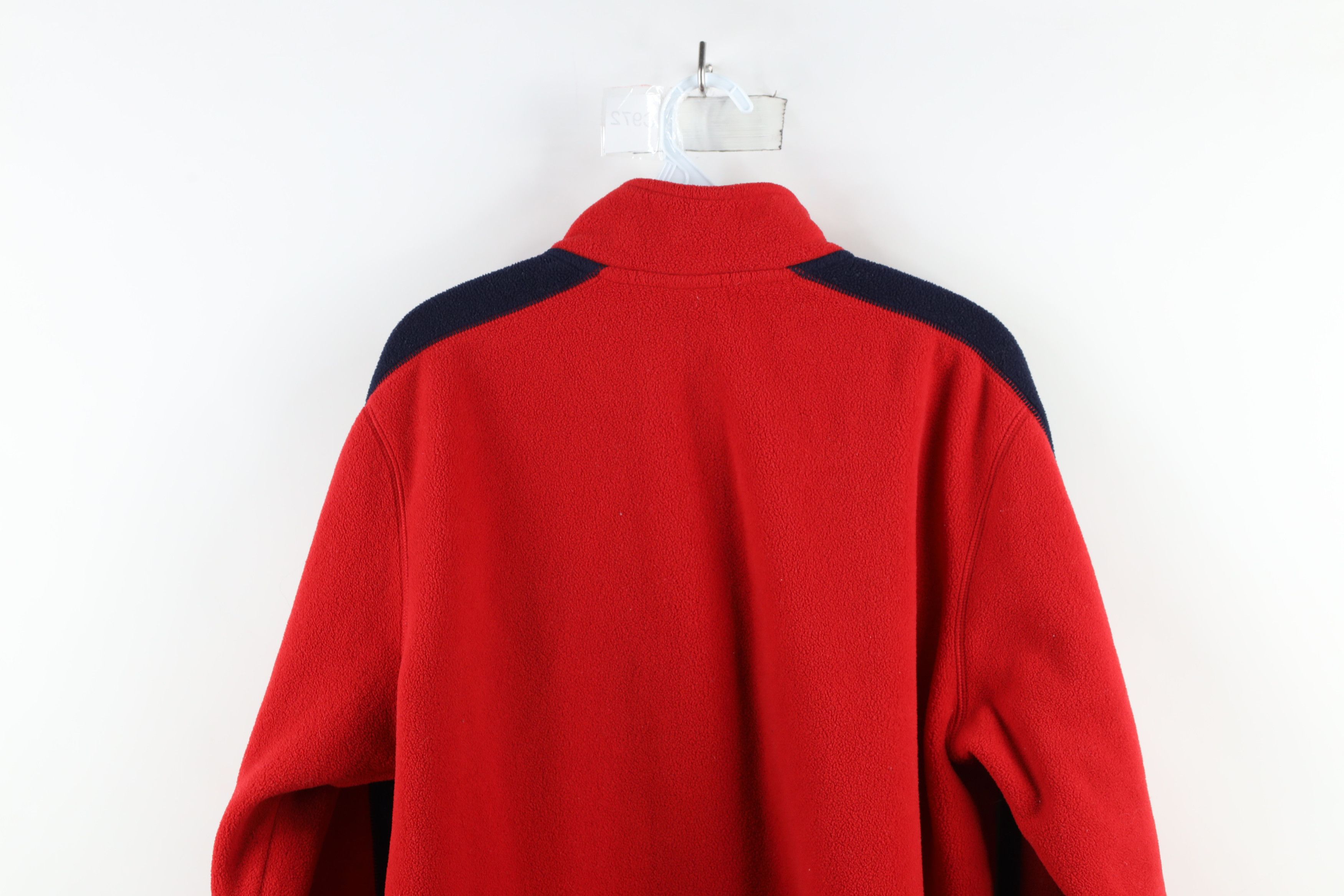 Nautica × Vintage Vintage 90s Nautica Script Half Zip Fleece Pullover Sweater Size US M / EU 48-50 / 2 - 9 Thumbnail
