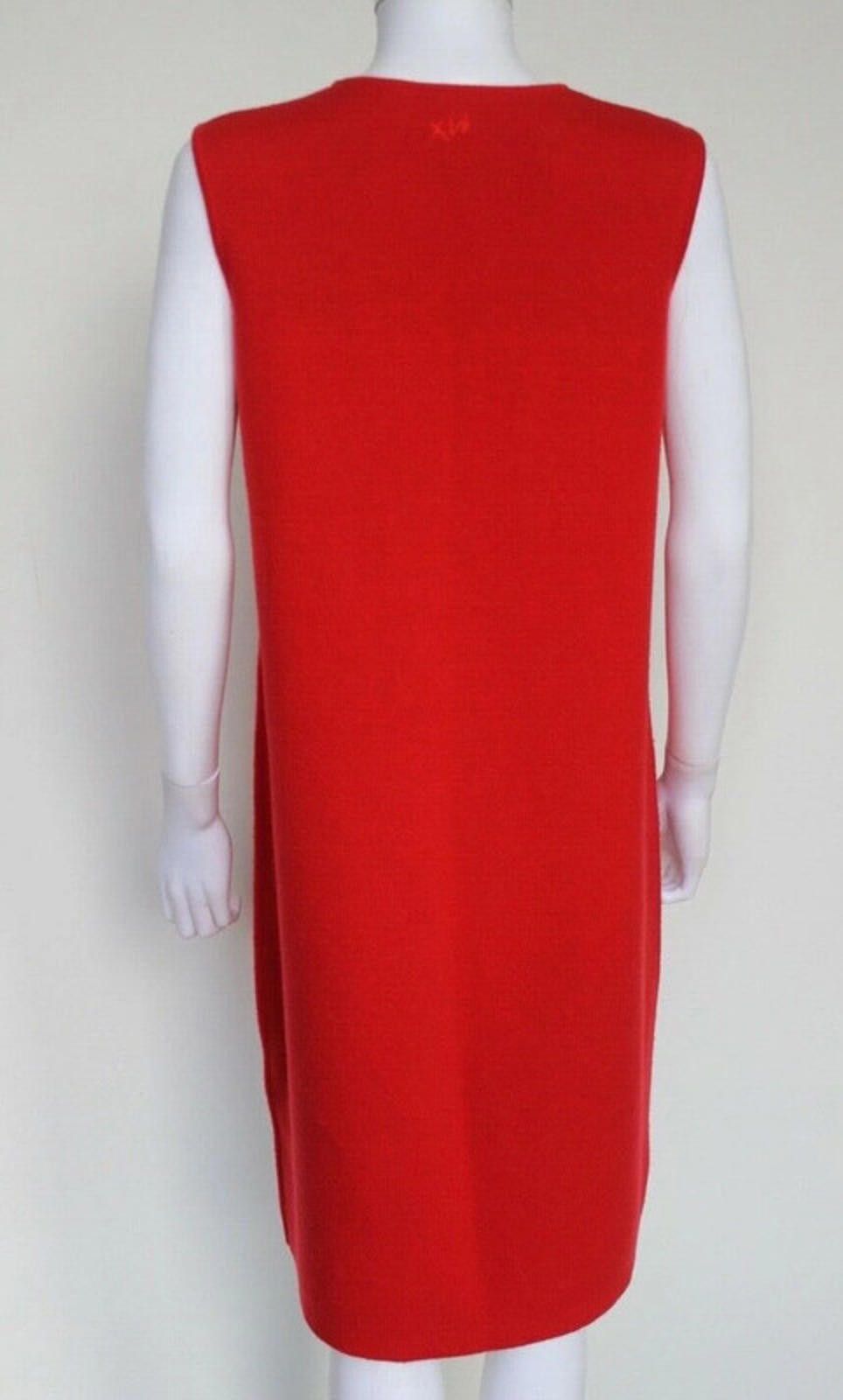 Other Victoria Beckham Red Cashmere Knit Wool Dress UK 14 Size L / US 10 / IT 46 - 4 Thumbnail