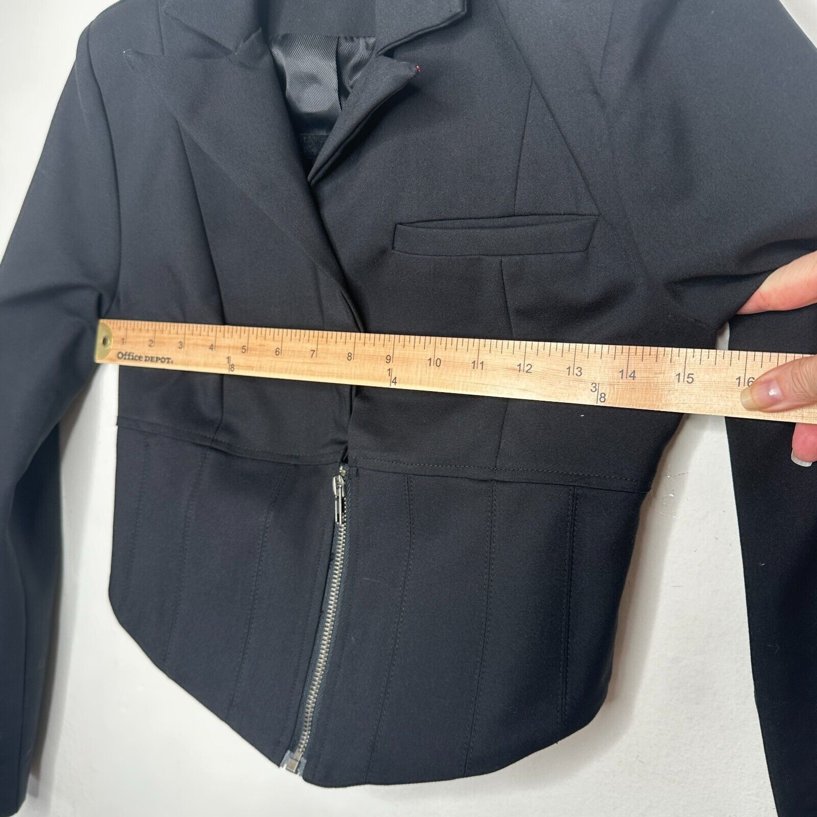 Other CARMAR Black Cropped Vest Jacket Half Zip Breast Pocket XS Size XS / US 0-2 / IT 36-38 - 8 Thumbnail