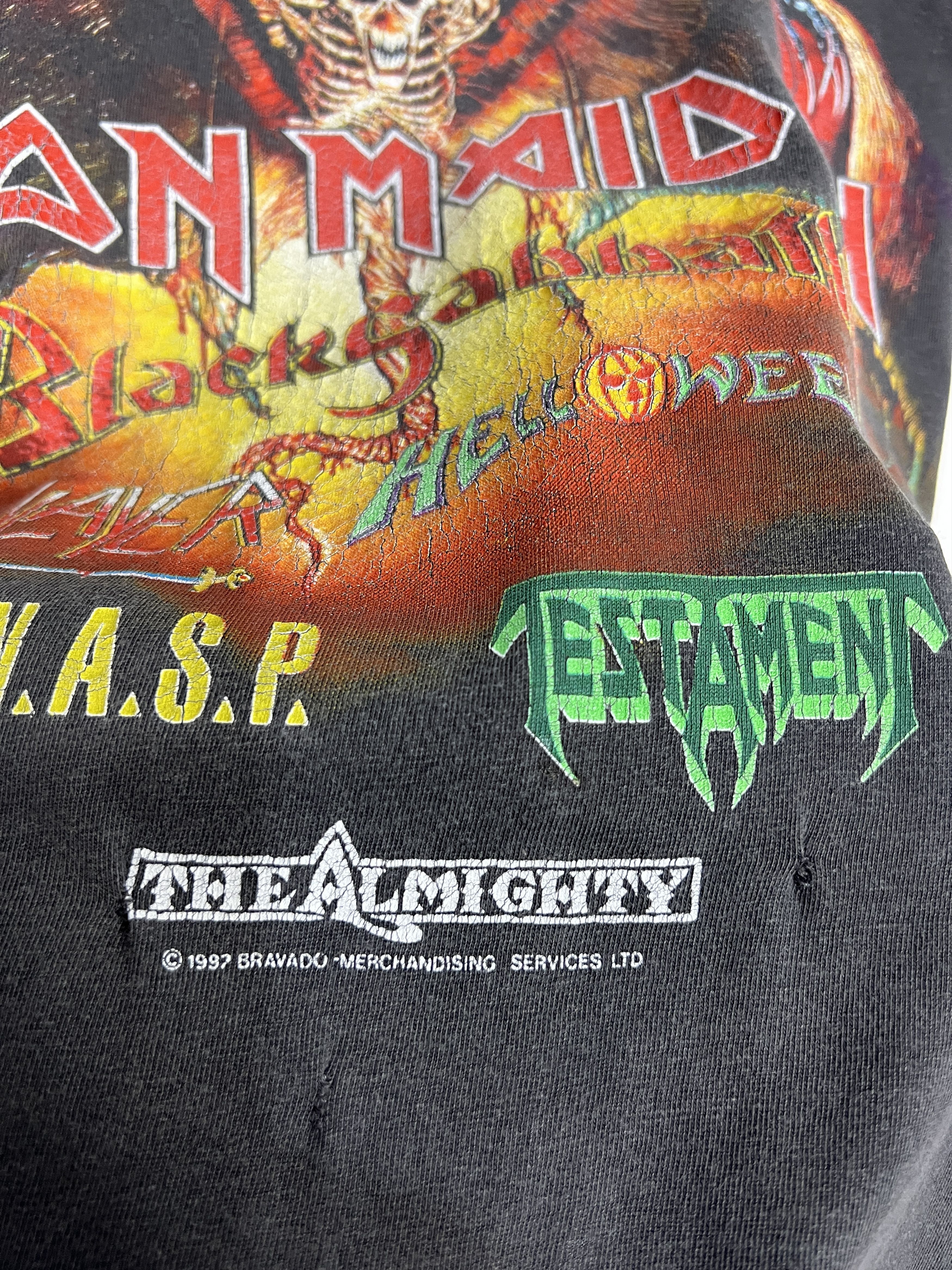 Vintage Vintage Super Rock Shirt Iron Maiden Sabbath Ozzy Tee Shirt Size US L / EU 52-54 / 3 - 4 Thumbnail