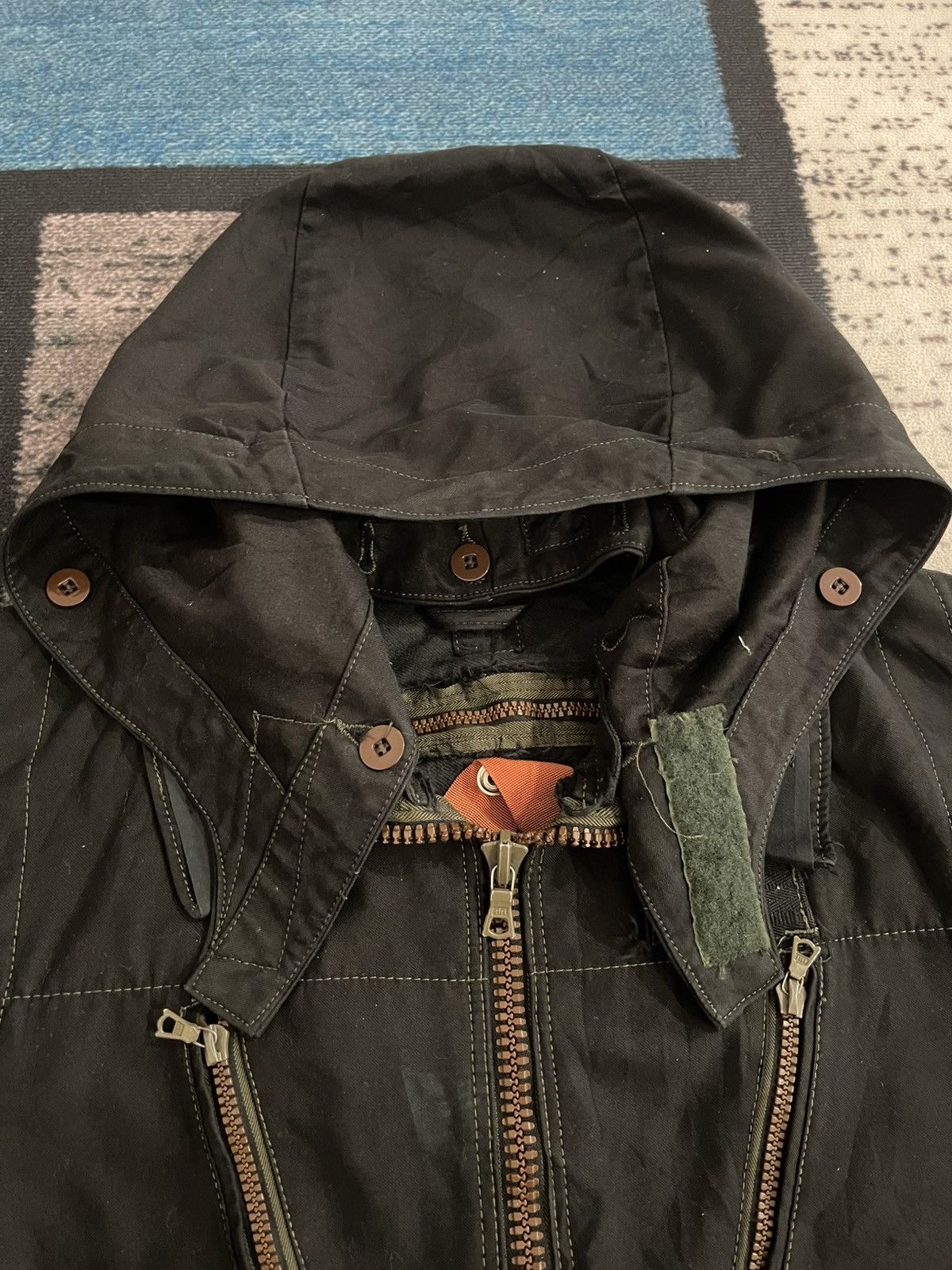 Vintage Vintage C46 70s Swedish Military Hoodie Jacket Size US L / EU 52-54 / 3 - 10 Thumbnail
