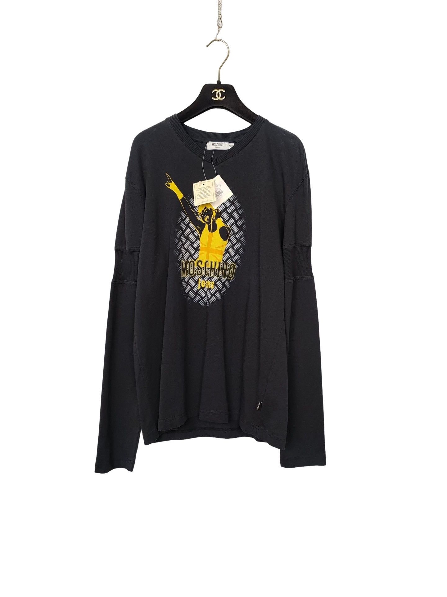 Moschino Moschino Graphic Long Sleeve T-Shirt Size XL Size US XL / EU 56 / 4 - 1 Thumbnail