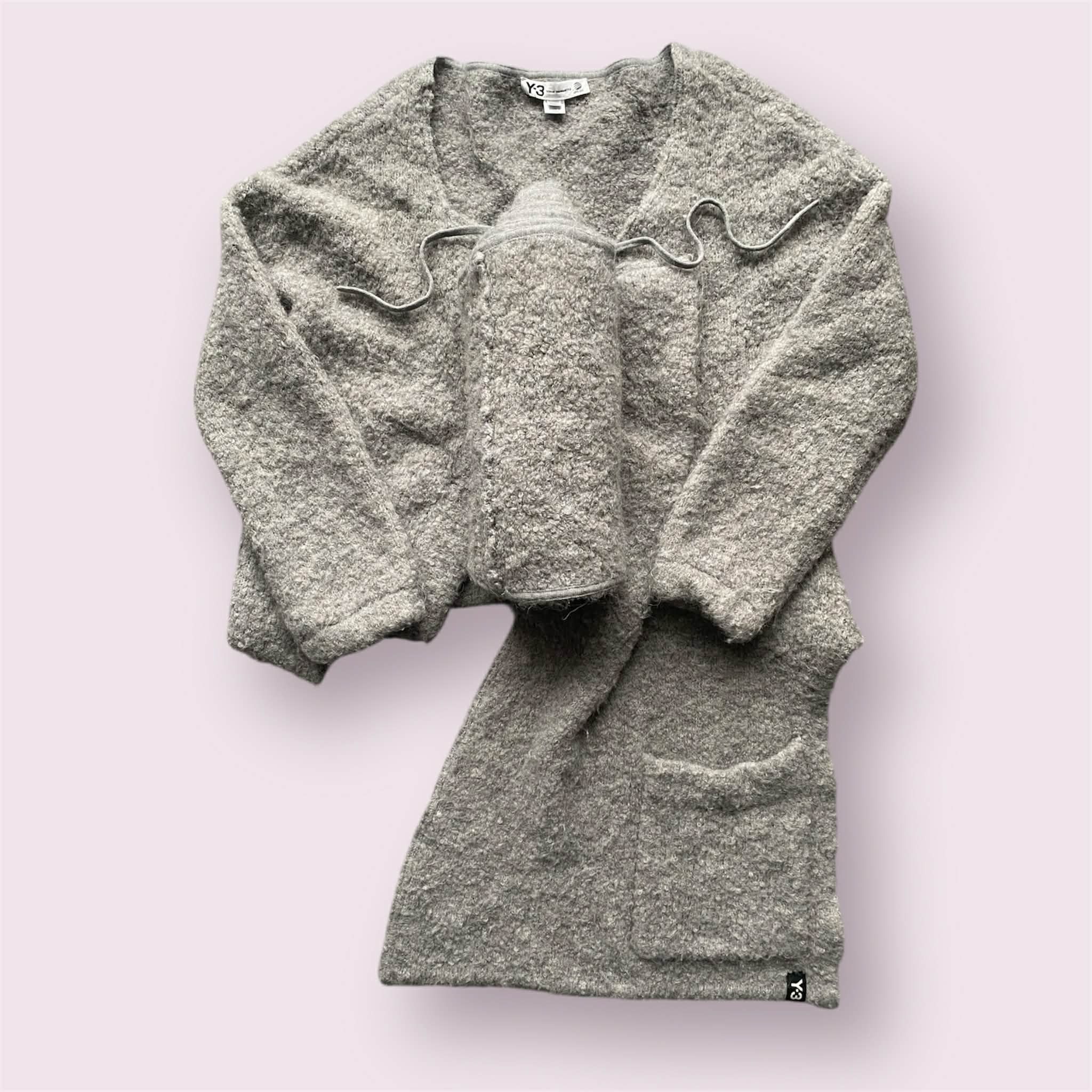 Adidas × Y's Yohji Yamamoto x Adidas Y-3 Fuzzy Deconstructed Wrap Trench Size M / US 6-8 / IT 42-44 - 3 Thumbnail
