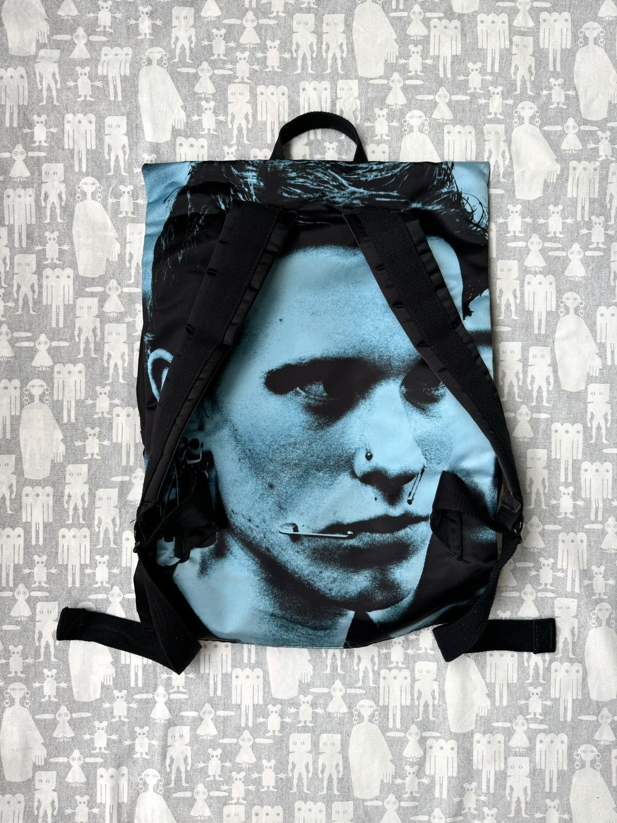 Eastpak × Raf Simons Raf Simons Eastpak Black Satin Poster Backpack |  Grailed