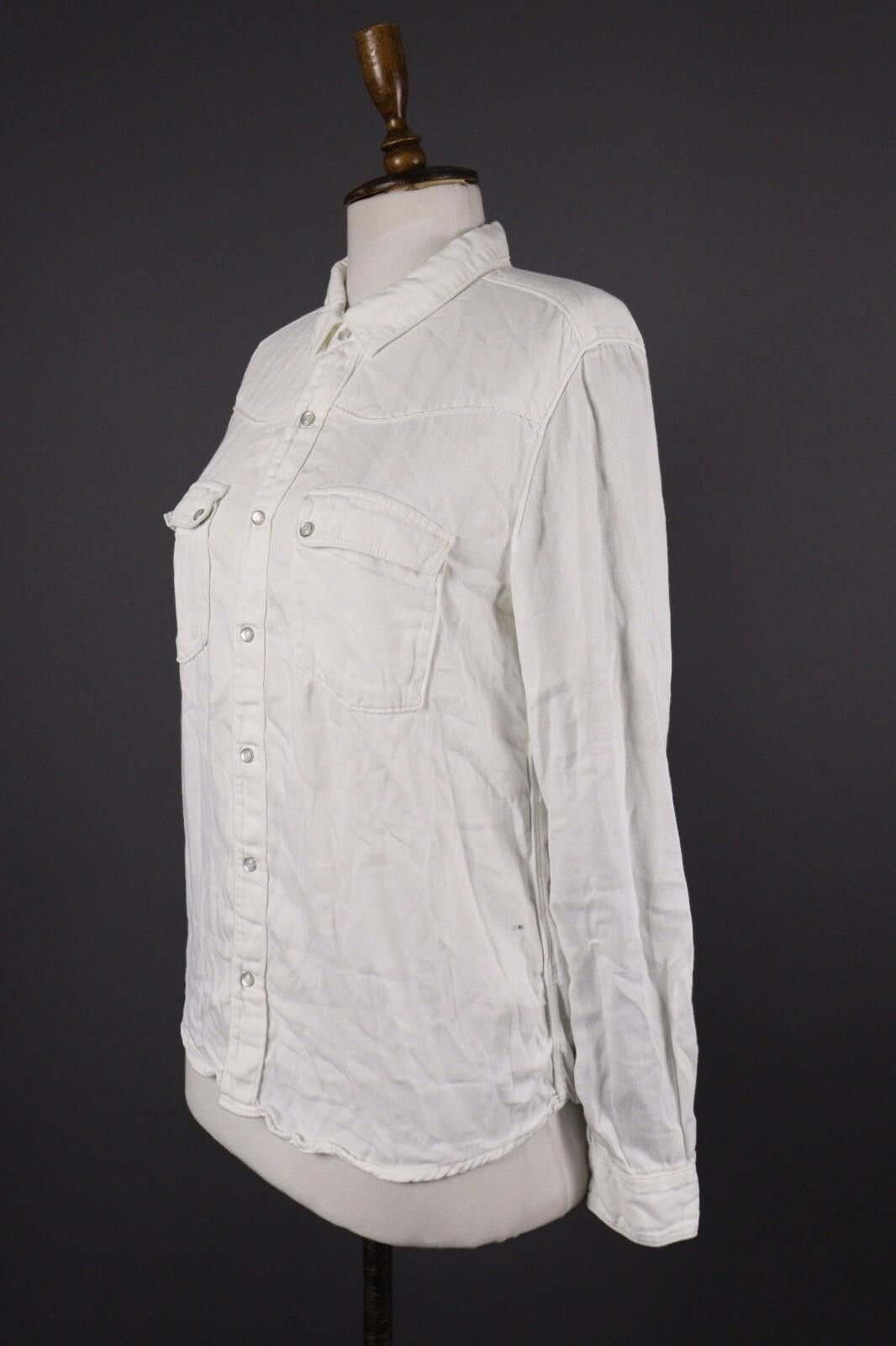 Wilkes Bashford BA&SH White Two Pockets Button Down Blouse Shirt Size M Size M / US 6-8 / IT 42-44 - 5 Thumbnail