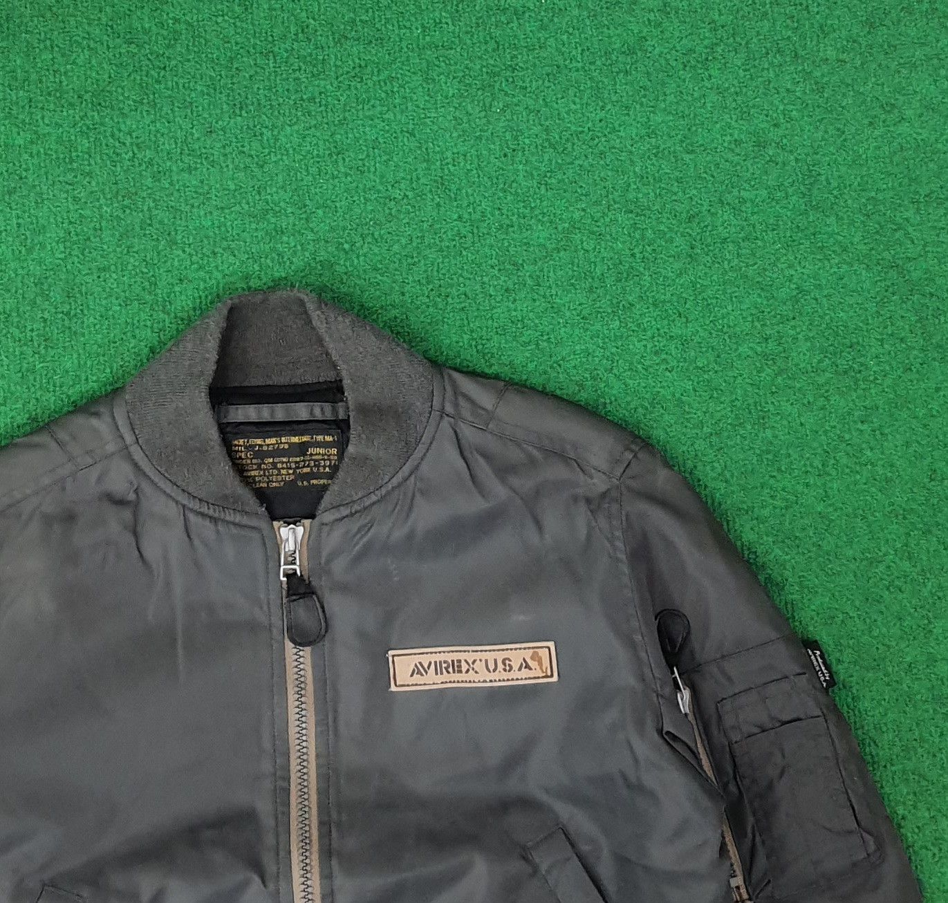 Avirex Vintage Avirex USA Military Bomber Jacket C256N5 Size US XXS / EU 40 - 4 Thumbnail