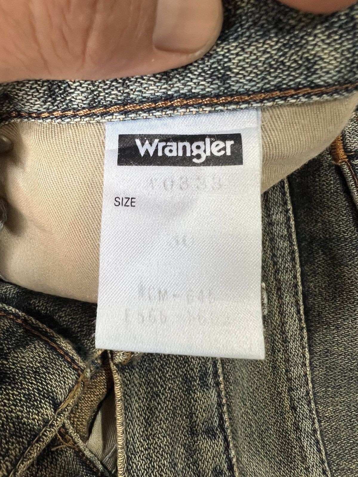 Wrangler 🔥Vintage Wrangler Skulls Patches Distressed Denim Size US 30 / EU 46 - 18 Thumbnail
