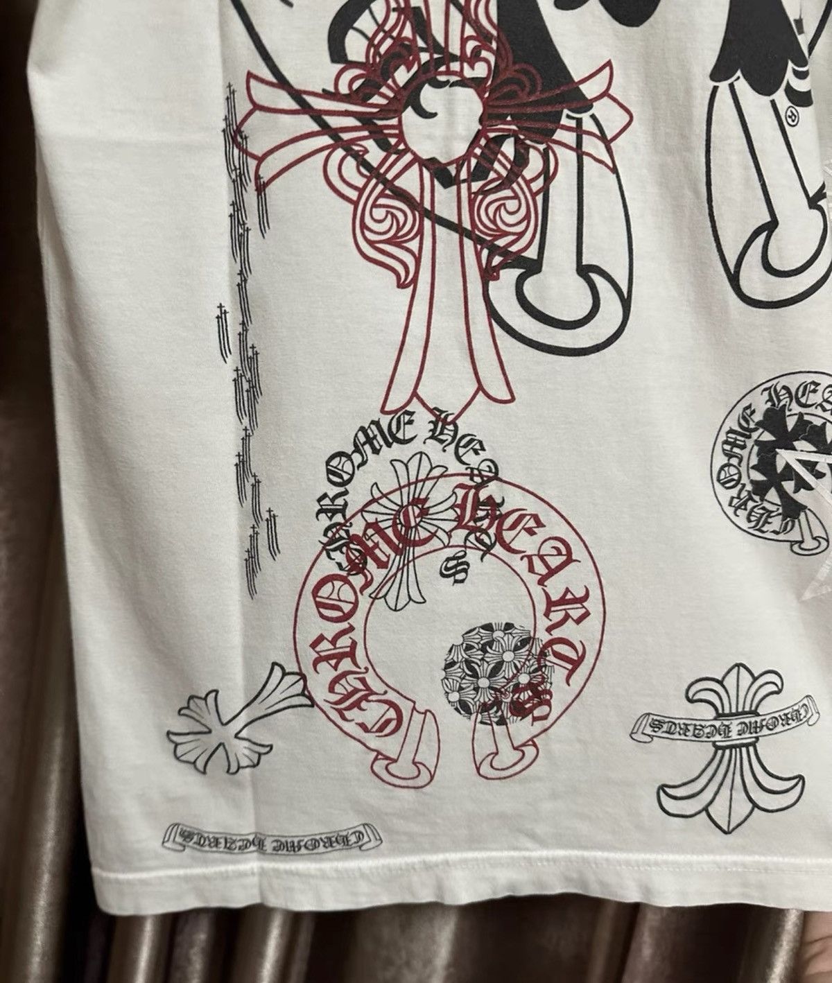 Chrome Hearts Chrome Hearts (Crooked Heart) Full Print Logo Short Sleeve Size US S / EU 44-46 / 1 - 8 Thumbnail