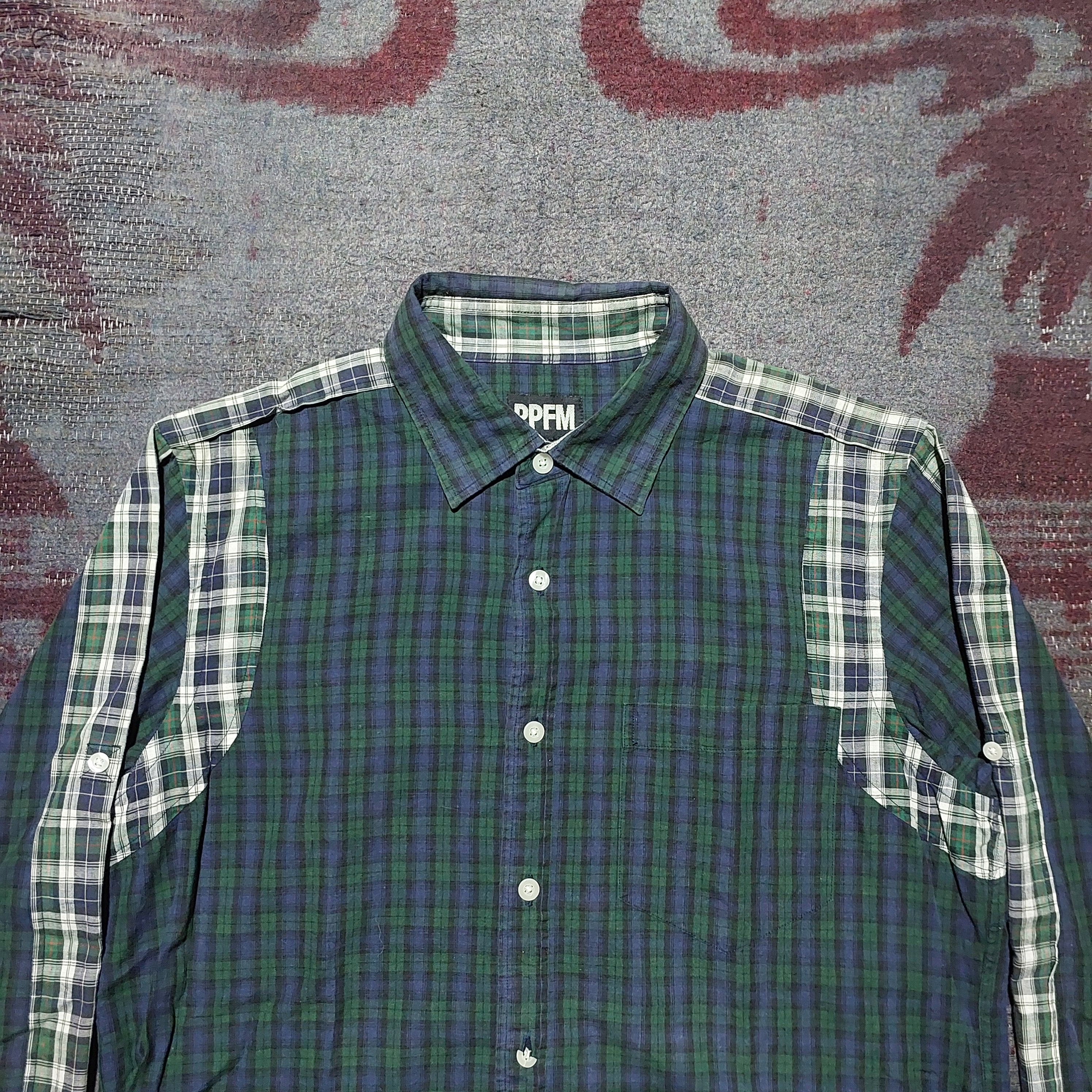 PPFM PPFM checkered plaid L/s shirt Size US M / EU 48-50 / 2 - 2 Thumbnail