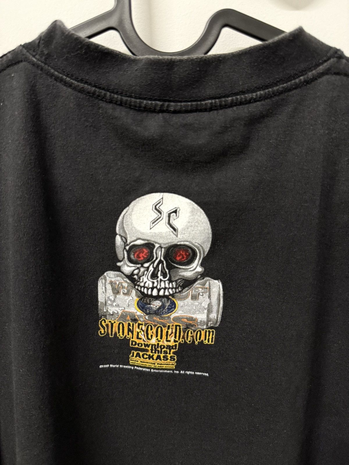 Vintage Stone Cold Saldon 1999 Steve Austin 90s wrestling t-shirt Size US L / EU 52-54 / 3 - 4 Thumbnail