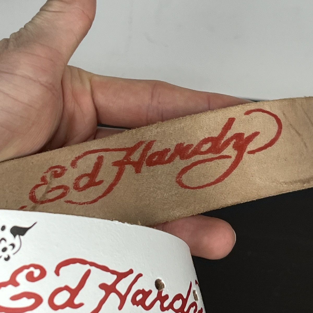 Christian Audigier Ed Hardy Y2K Belt 00s Vintage Tiger Tattoo Style Rare Retro Size ONE SIZE - 7 Thumbnail
