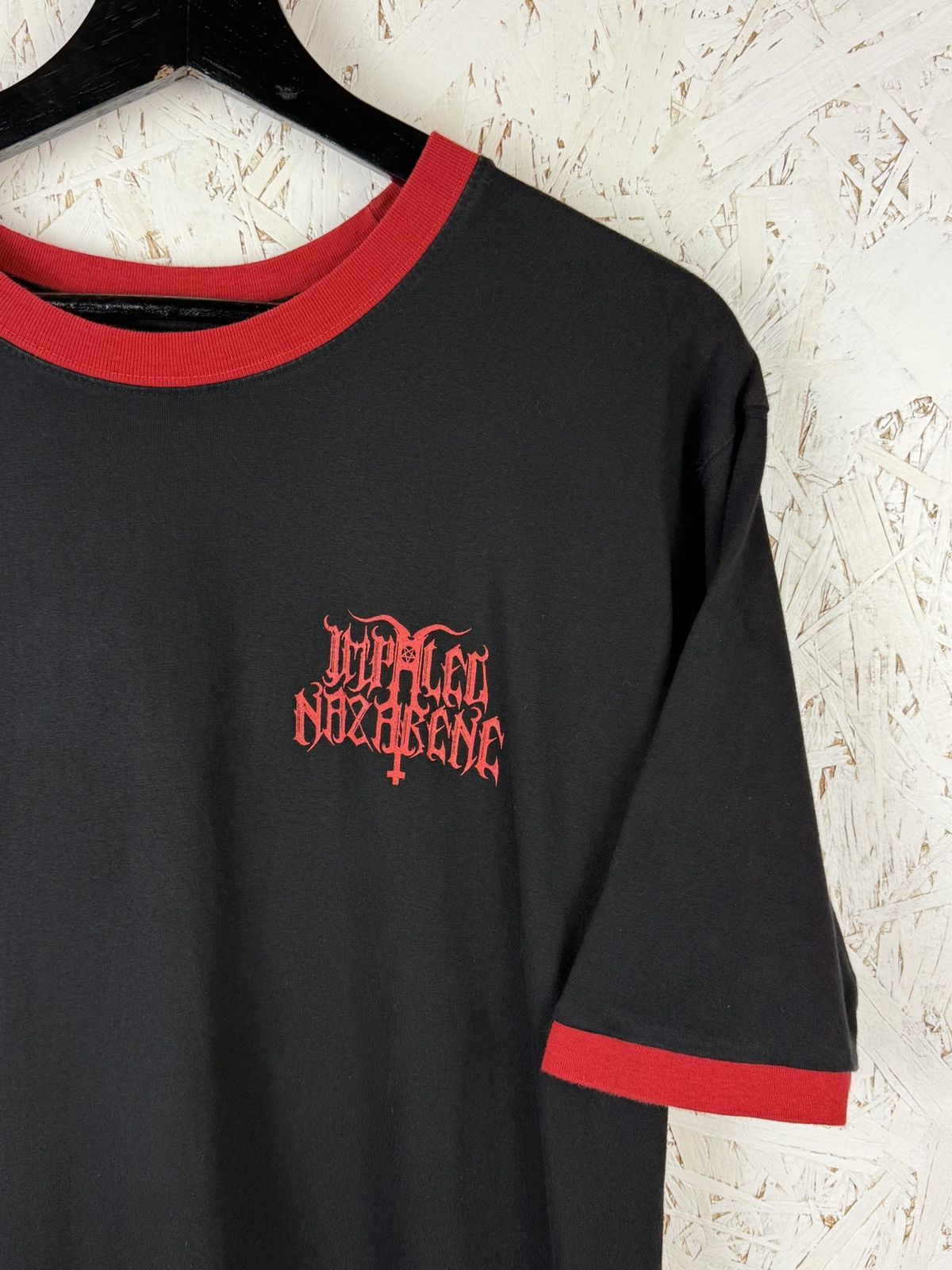 Band Tees Vintage Impaled Nazarene Death Squad 2003 Black Metal Band T Size US XL / EU 56 / 4 - 4 Thumbnail