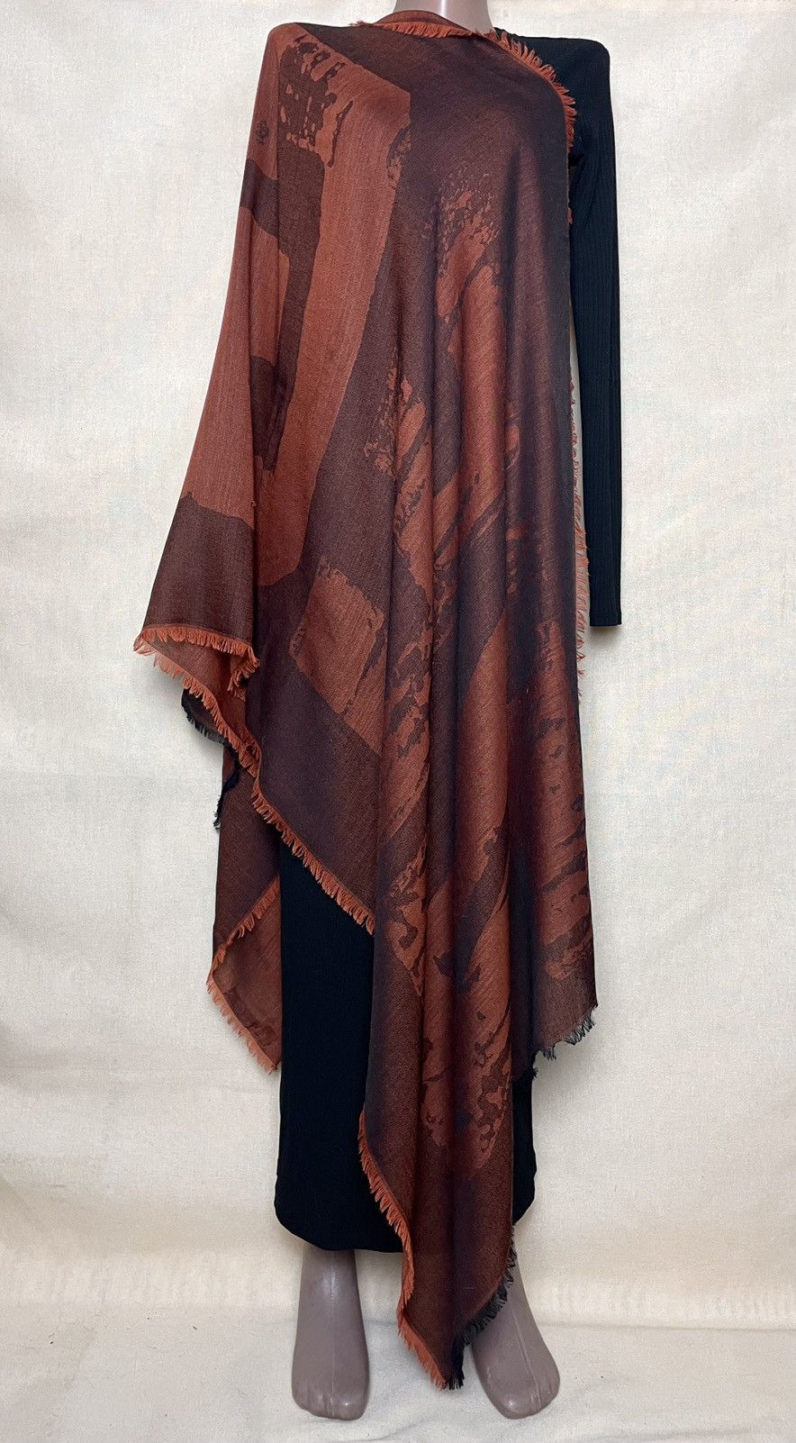 Z Zegna Ernenegildo Zegna big logo silk scarf shawl Size ONE SIZE - 2 Thumbnail