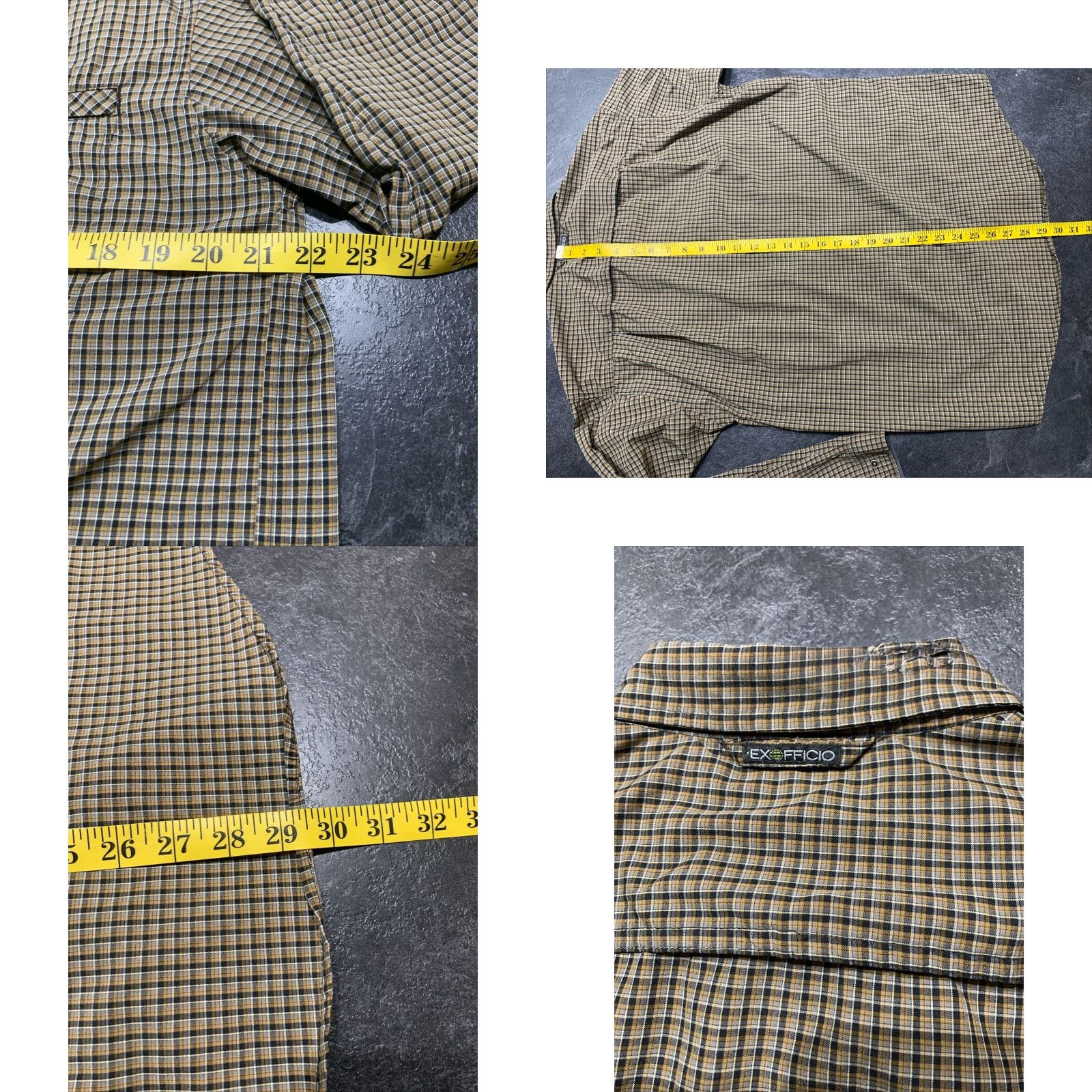 ExOfficio Exofficio Button-Up Shirt Mens Medium Brown Plaid Lightweight Outdoor Fishing Hiking Size US M / EU 48-50 / 2 - 8 Thumbnail