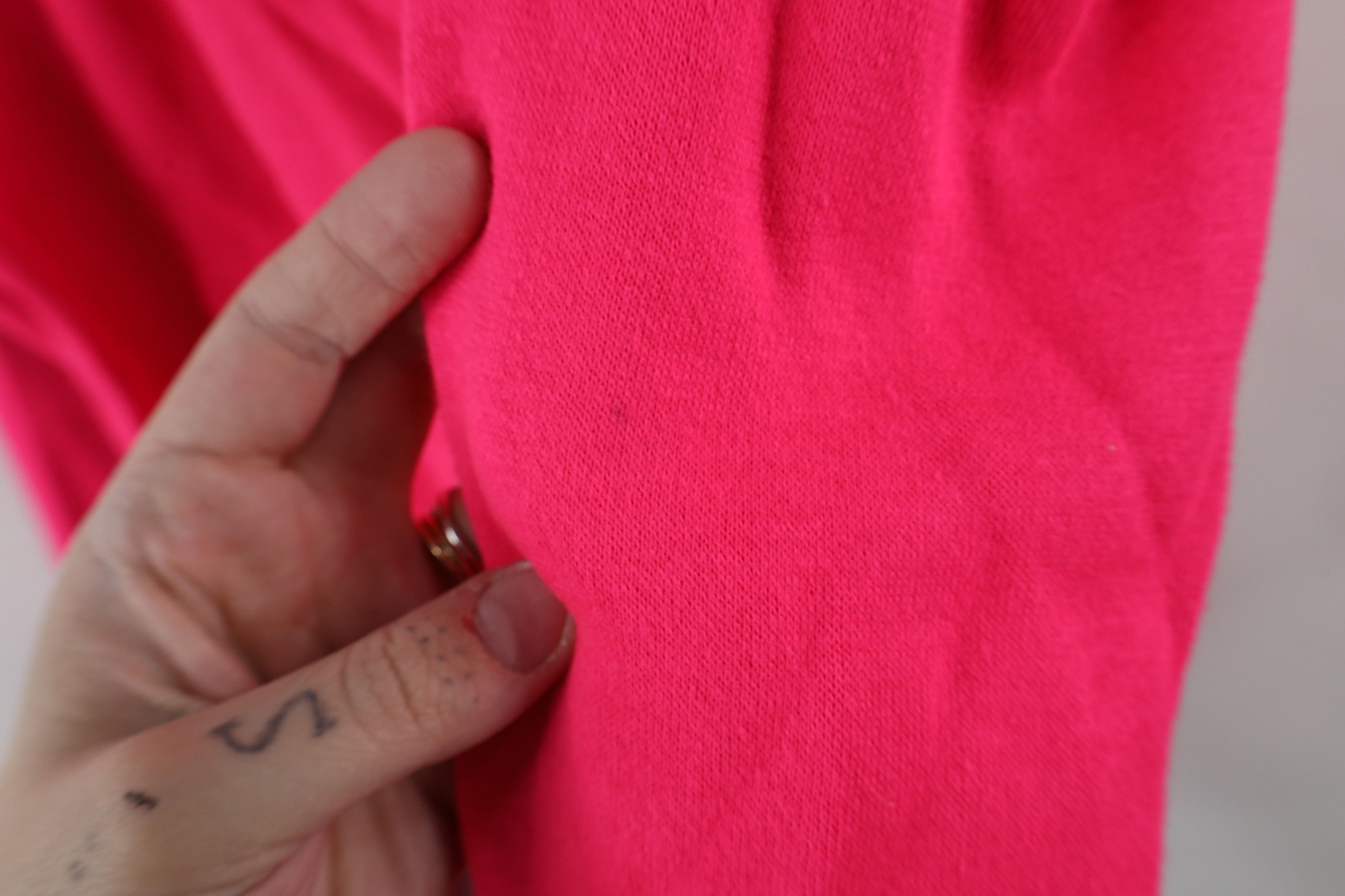 Vintage Vintage 60s 70s Streetwear Crewneck Sweatshirt Pink USA Size M / US 6-8 / IT 42-44 - 6 Thumbnail