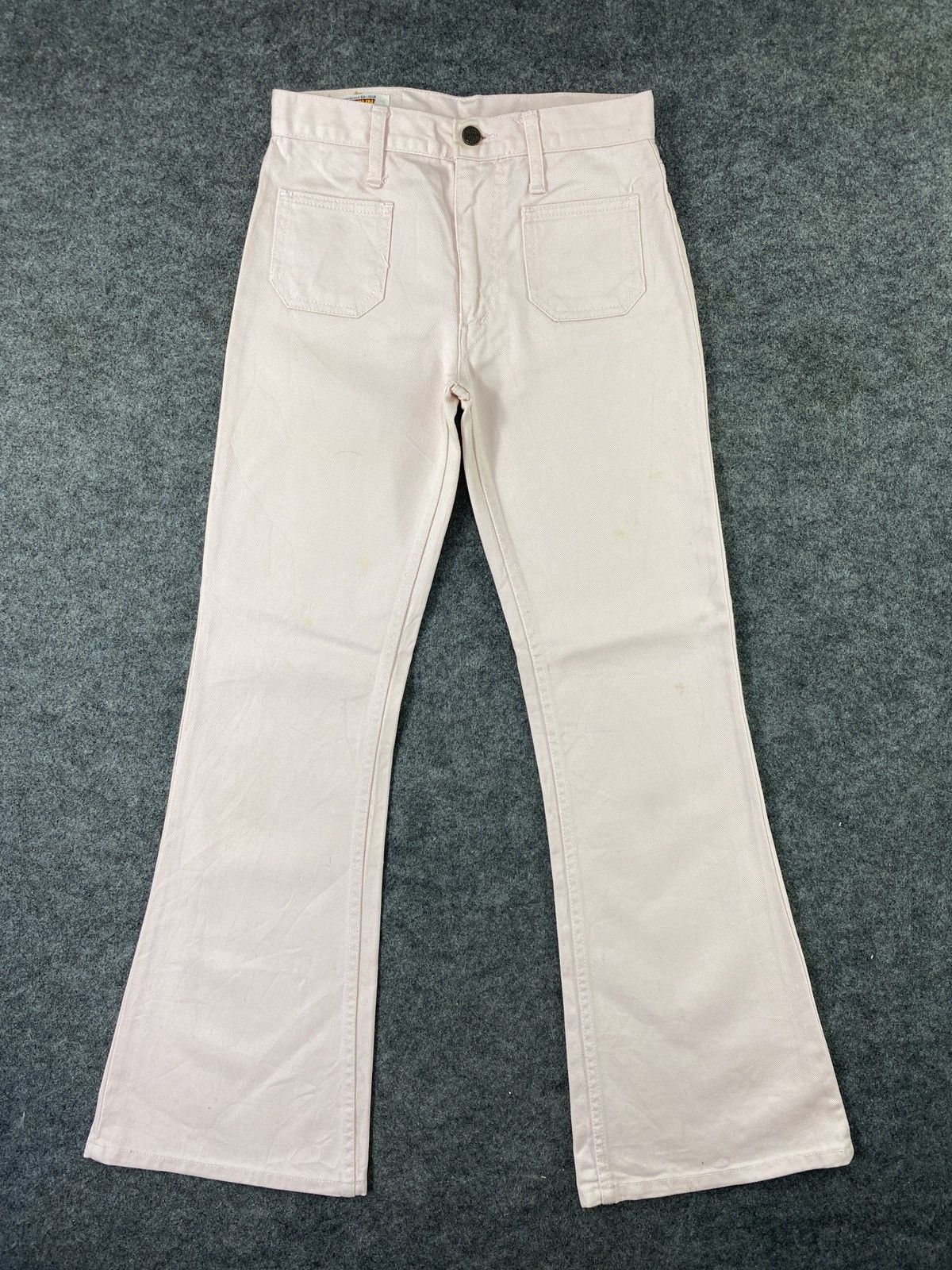 Big John × If Six Was Nine × Japanese Brand BIG JOHN FLARED SOFT PINK JEANS - 1105 Size 26" / US 2 / IT 38 - 1 Thumbnail