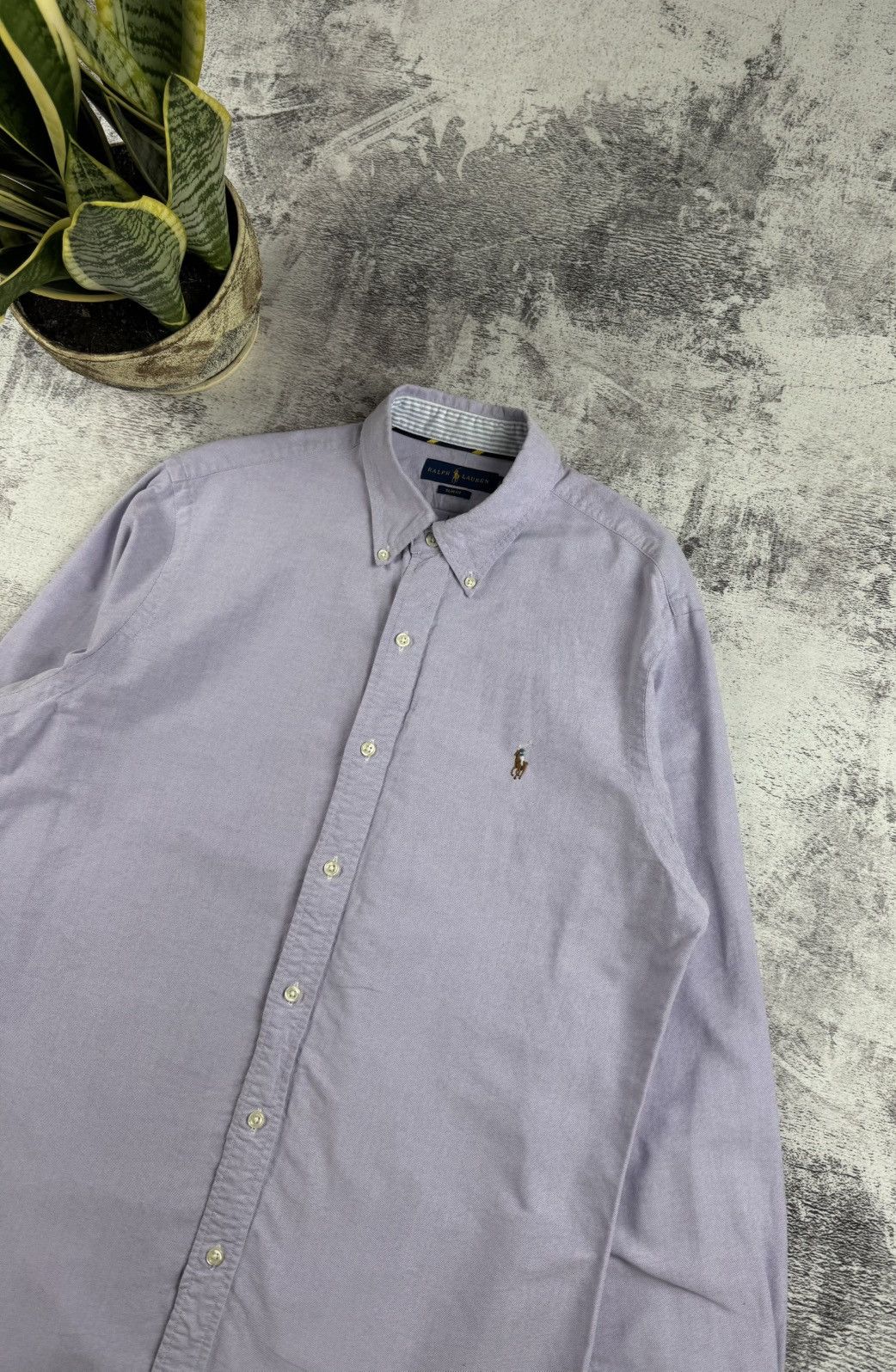 Polo Ralph Lauren Polo Ralph Lauren Basic Blank 90S Longsleeve Button Shirt Size US L / EU 52-54 / 3 - 5 Thumbnail