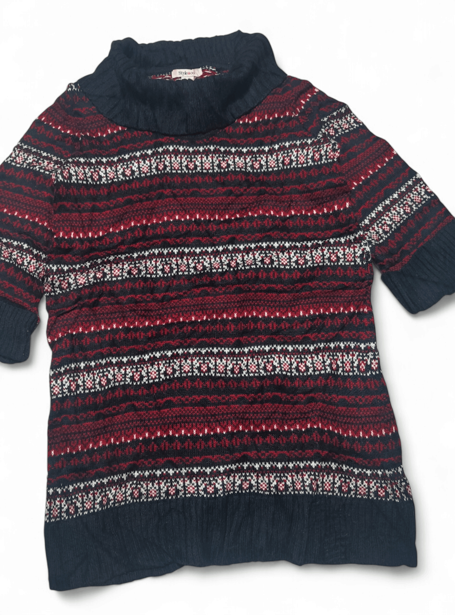 Other Vintage 90s STYLE & CO Women's Ethnic Long Knit Sweater Size S / US 4 / IT 40 - 4 Thumbnail