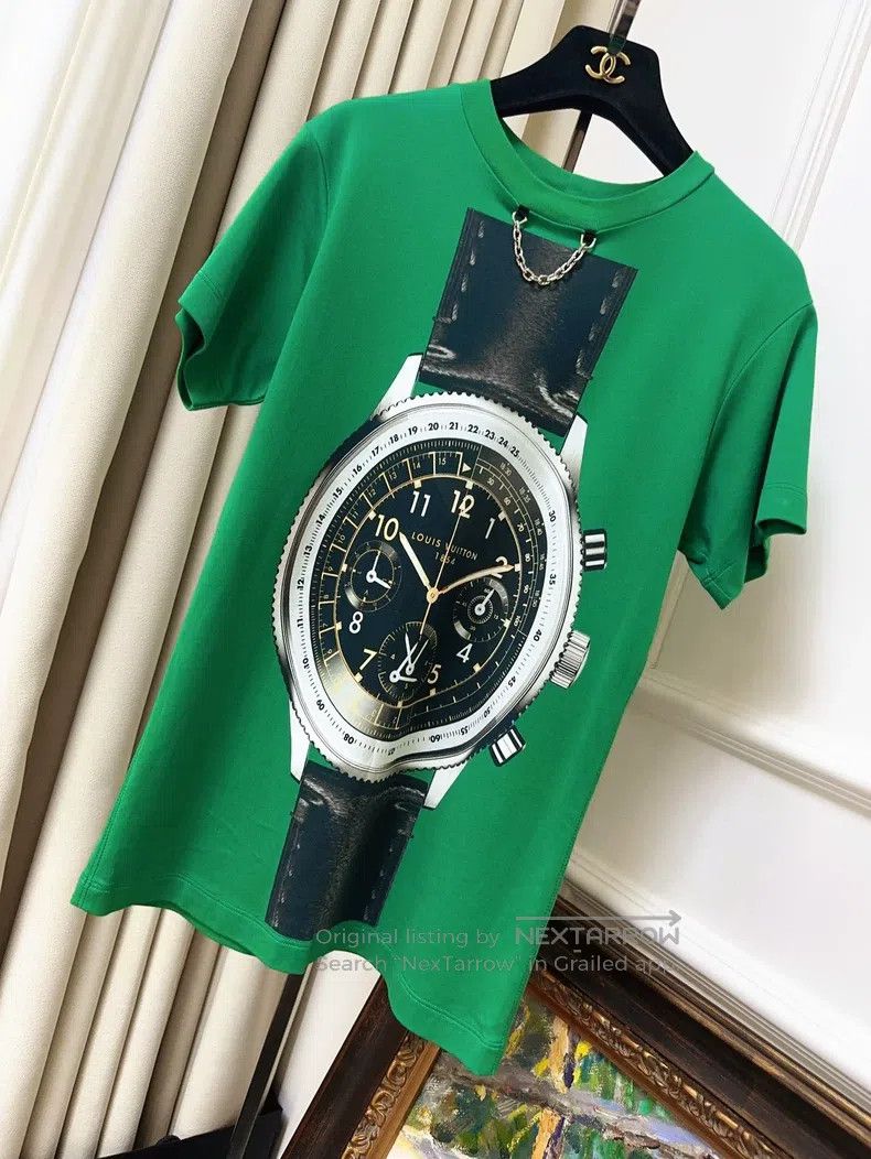 Louis Vuitton Louis Vuitton Orange Watch Watch Print Short Sleeve Size XS / US 0-2 / IT 36-38 - 1 Thumbnail