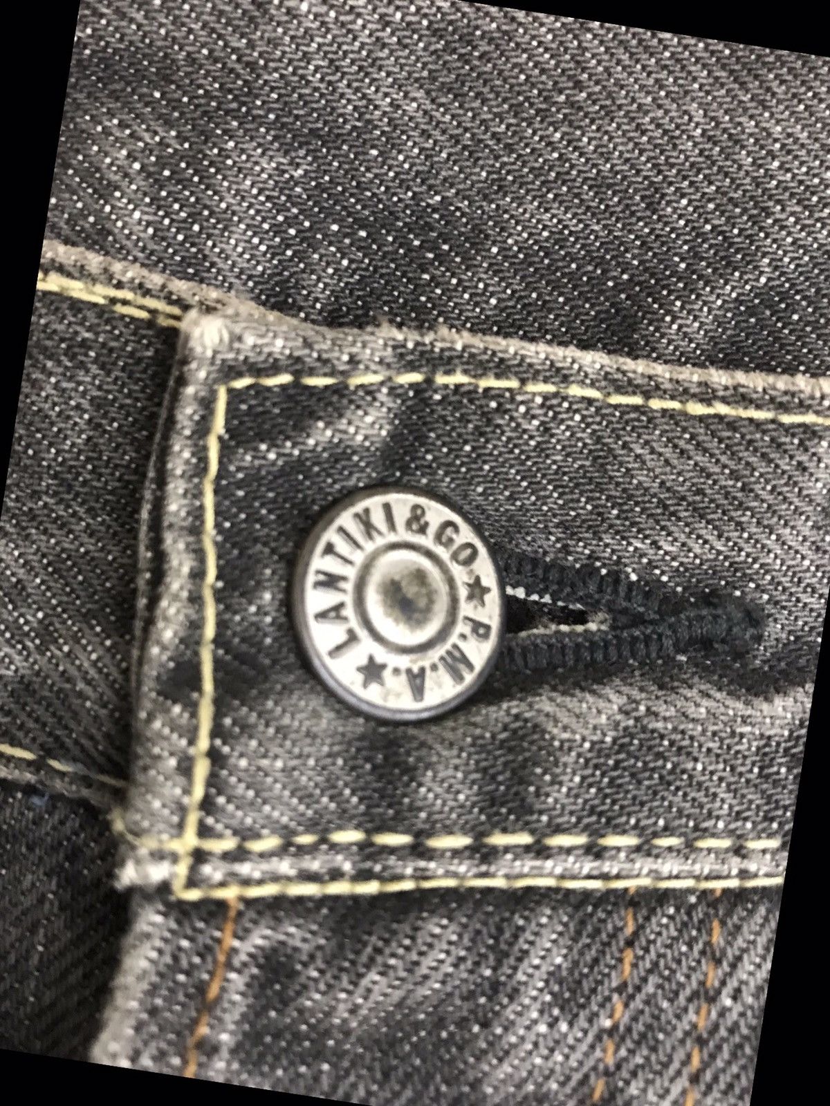 Japanese Brand 💥DENIM💥LANTIKI JAPAN SELVEDGE BIKER JEANS F41 Size US 31 - 9 Thumbnail