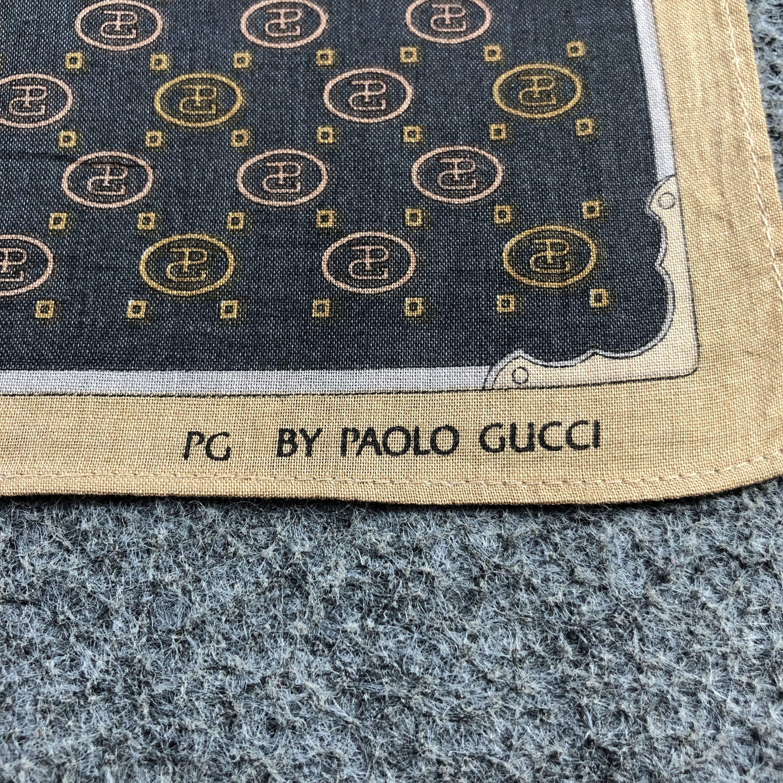 Paolo Gucci PG by Paolo Gucci Handkerchief Neckerchief Bandana H2657 Size ONE SIZE - 4 Thumbnail