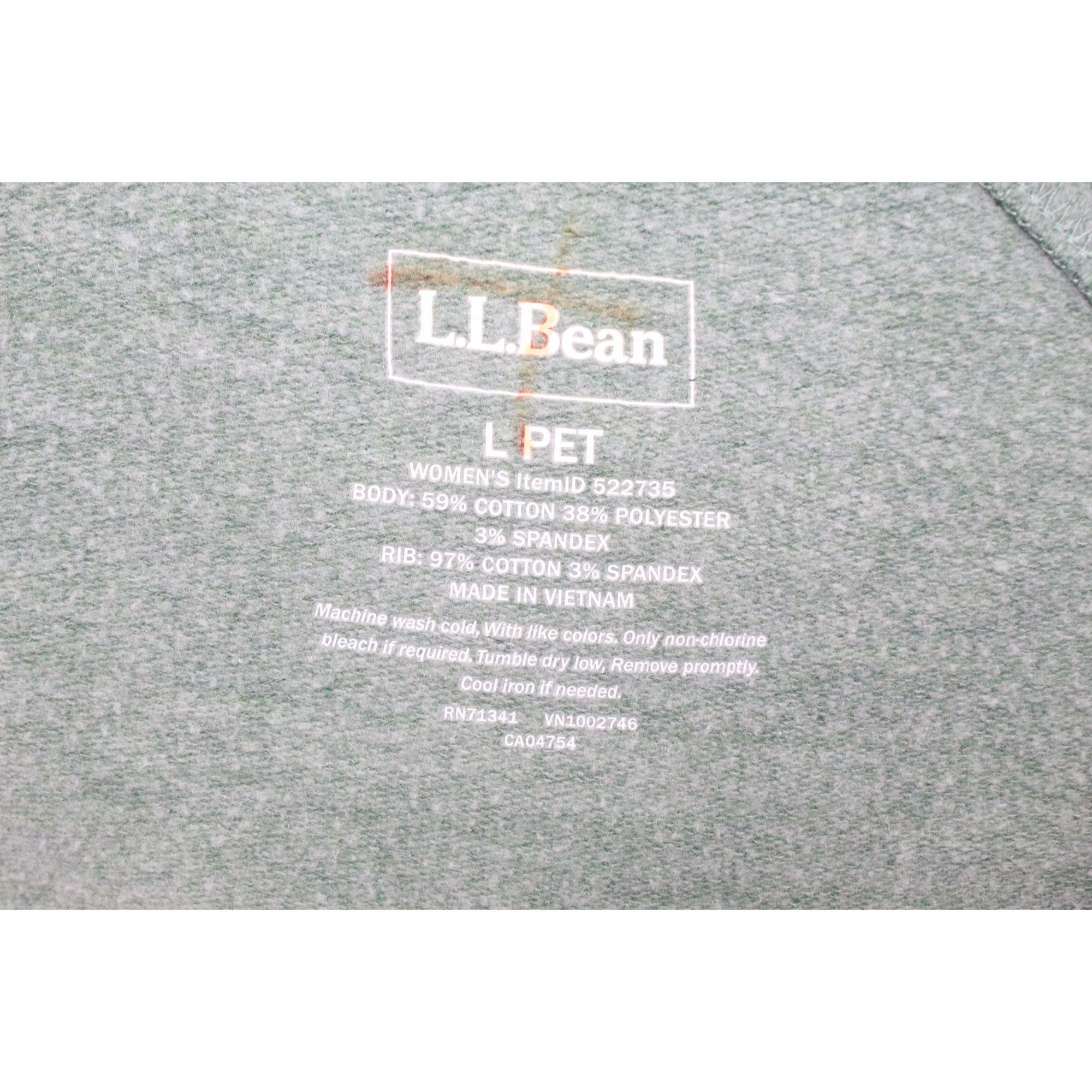 L.L. Bean LL Bean Women's Cozy Sweatshirt Full Zip Heather Size L Pet Size L / US 10 / IT 46 - 7 Thumbnail