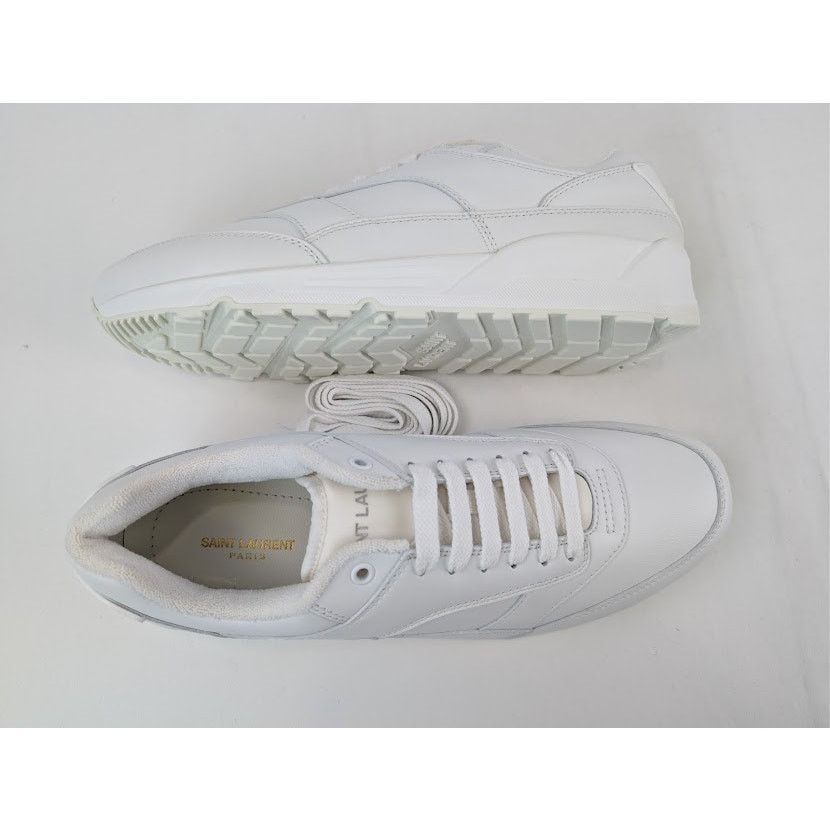 Saint Laurent Paris o1rshd1 Bump Low-Top Sneakers in Blanc Optique / Bianco Size US 13 / EU 46 - 1 Thumbnail