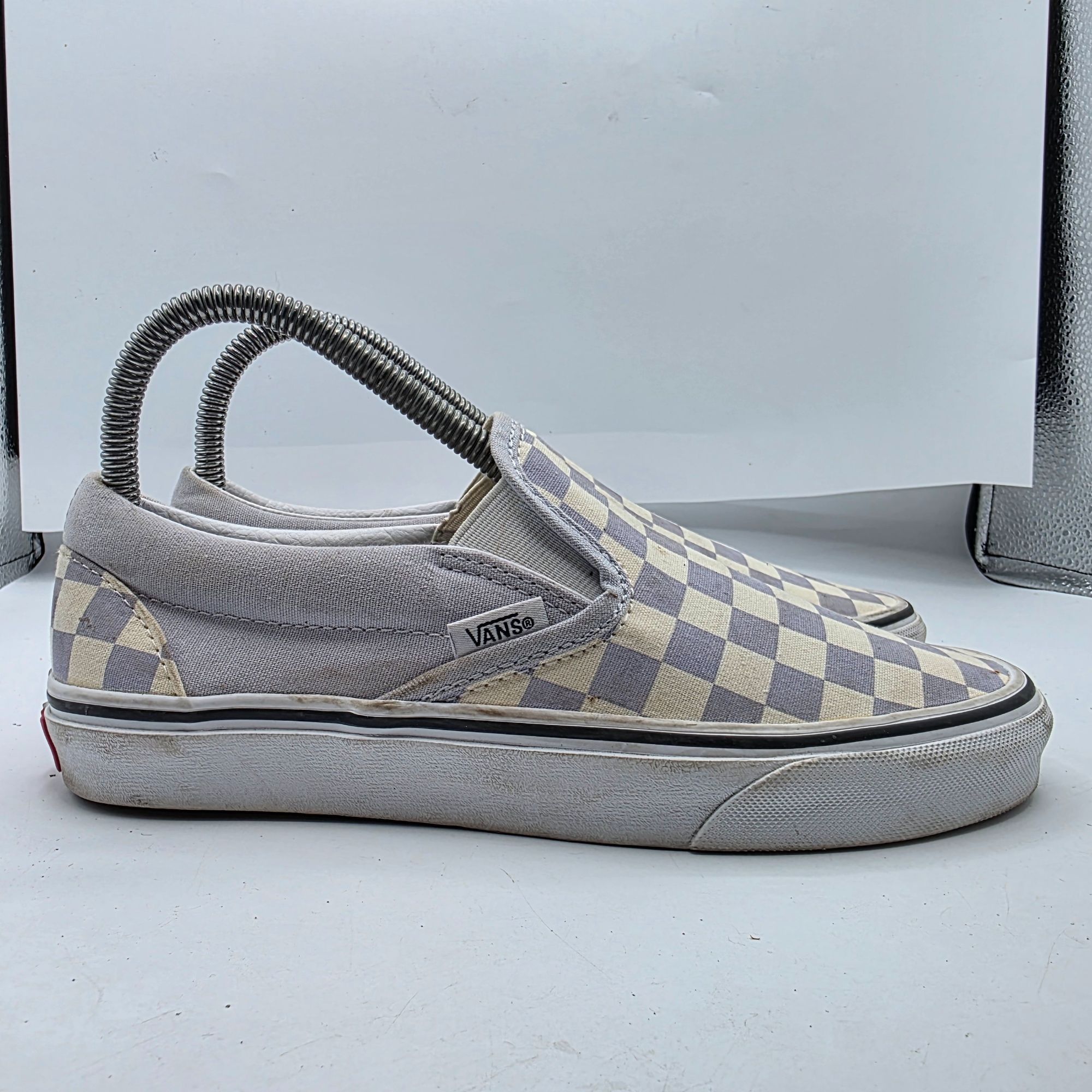 Vans Vans Checkerboard Slip-On Shoes Womens Size 7 Purple Beige C Size US 7 / IT 37 - 12 Thumbnail