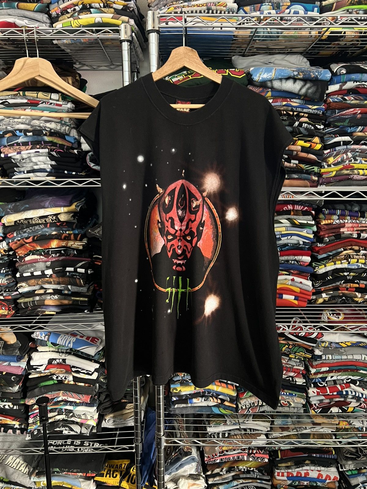 Star Wars 3XL 90s Star Wars Sith Darth Maul Move Promo Tee Size US XXL / EU 58 / 5 - 1 Thumbnail