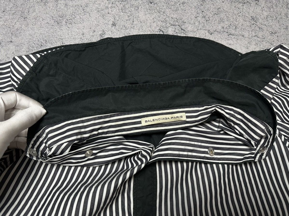 Balenciaga Vintage Balenciaga Striped Button Up Shirts Size US M / EU 48-50 / 2 - 16 Thumbnail