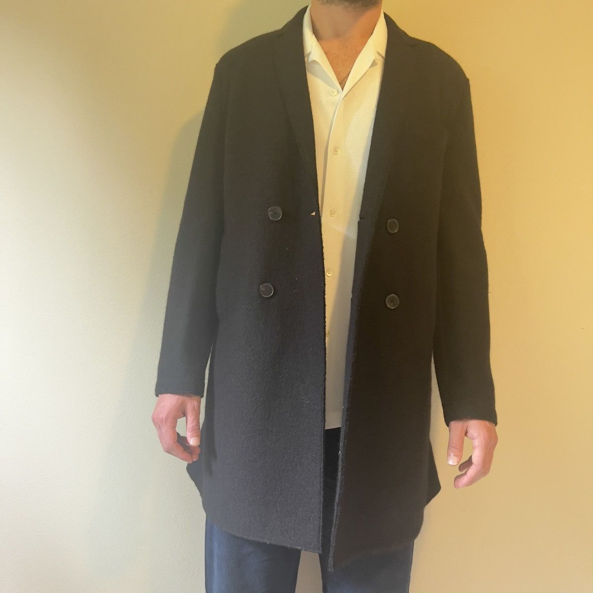 Harris Wharf London Black Double Breasted Coat Size US L / EU 52-54 / 3 - 7 Thumbnail