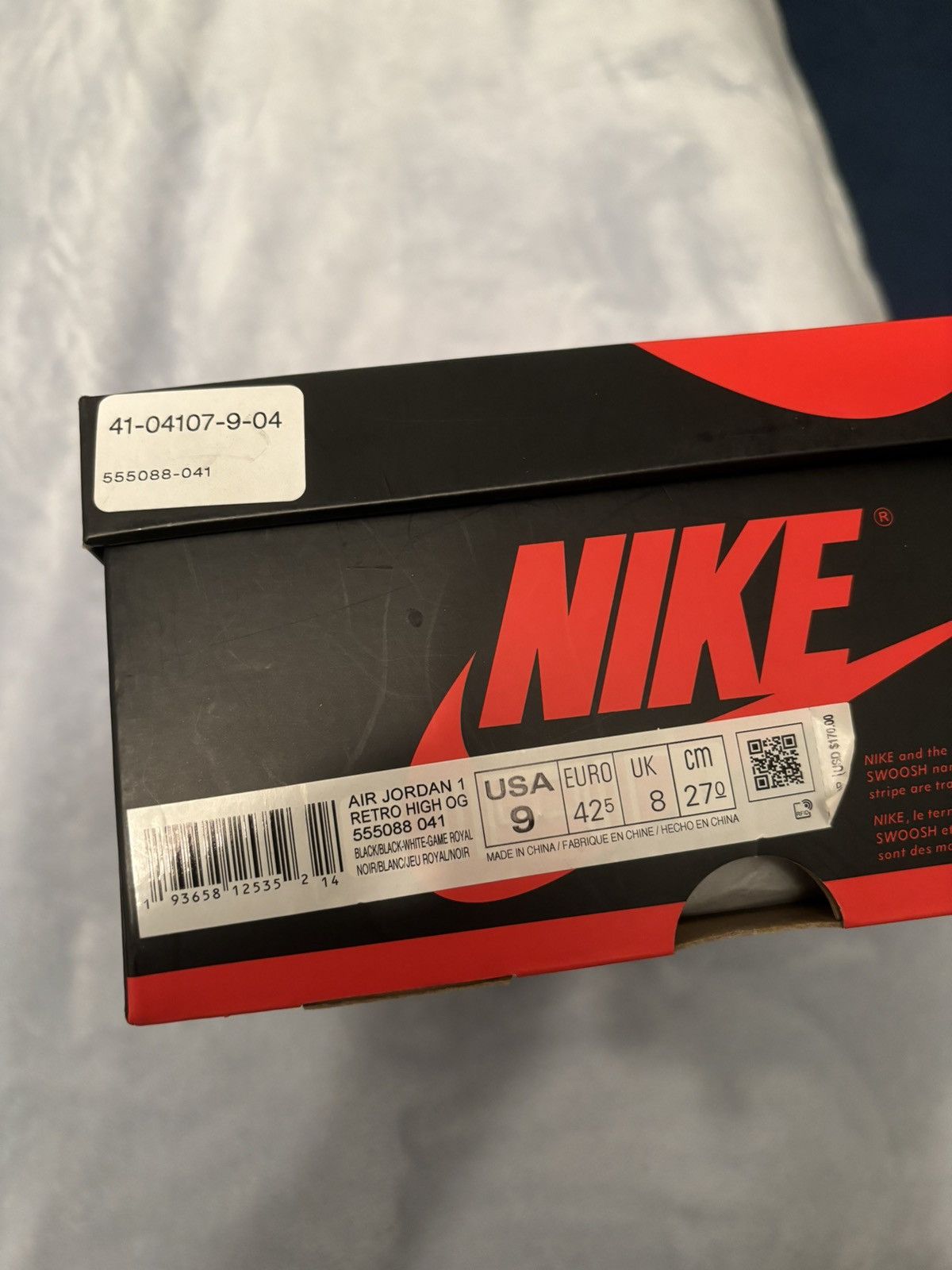 Jordan Brand Jordan 1 Retro OG High Royal Toe 2020 Size 9 Size US 9 / EU 42 - 9 Thumbnail