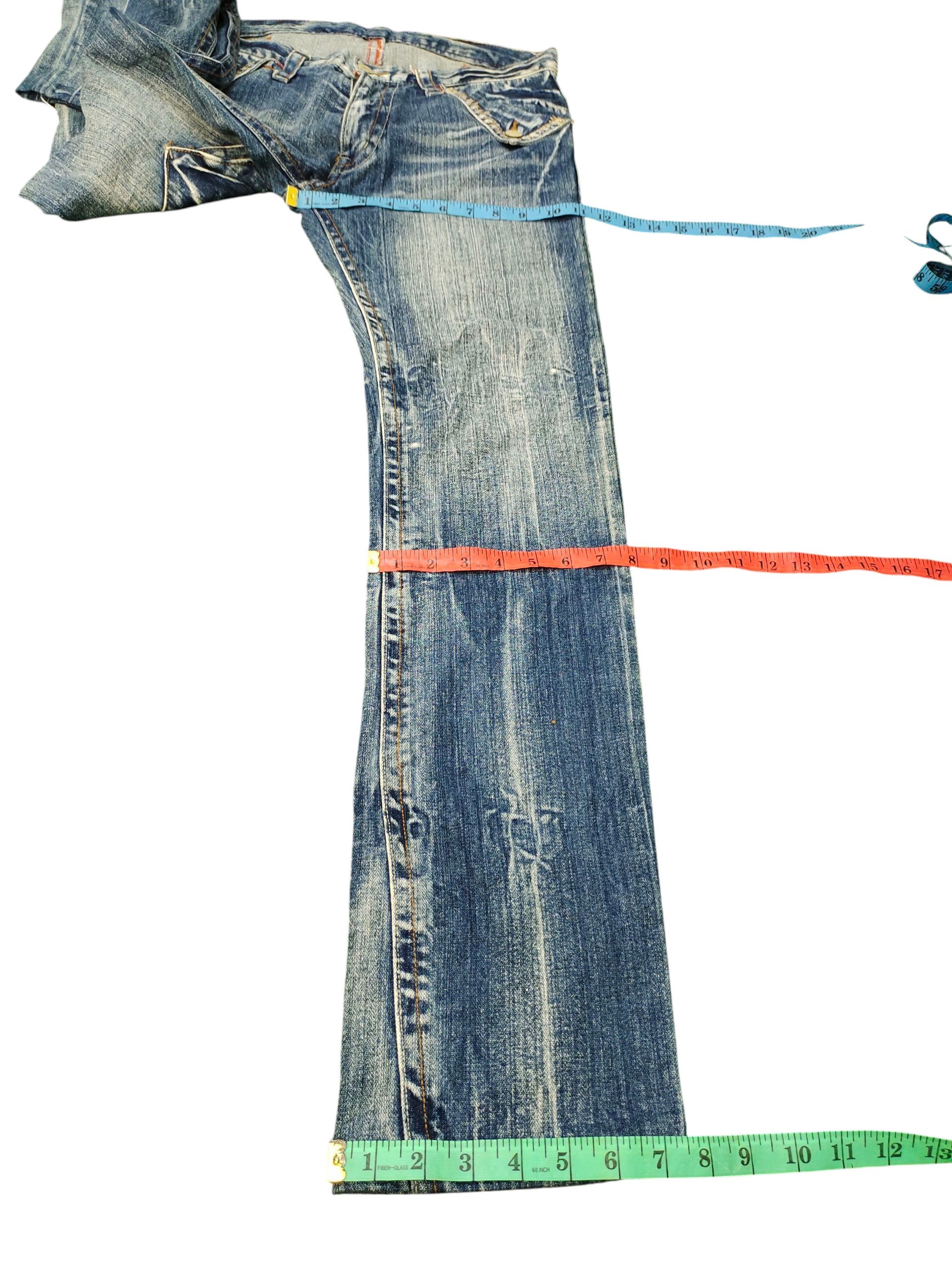 Comme des Garcons × Undercover Vintage Japanese Denim Clawmark Buckle Back Denim Jeans Size US 32 / EU 48 - 16 Thumbnail