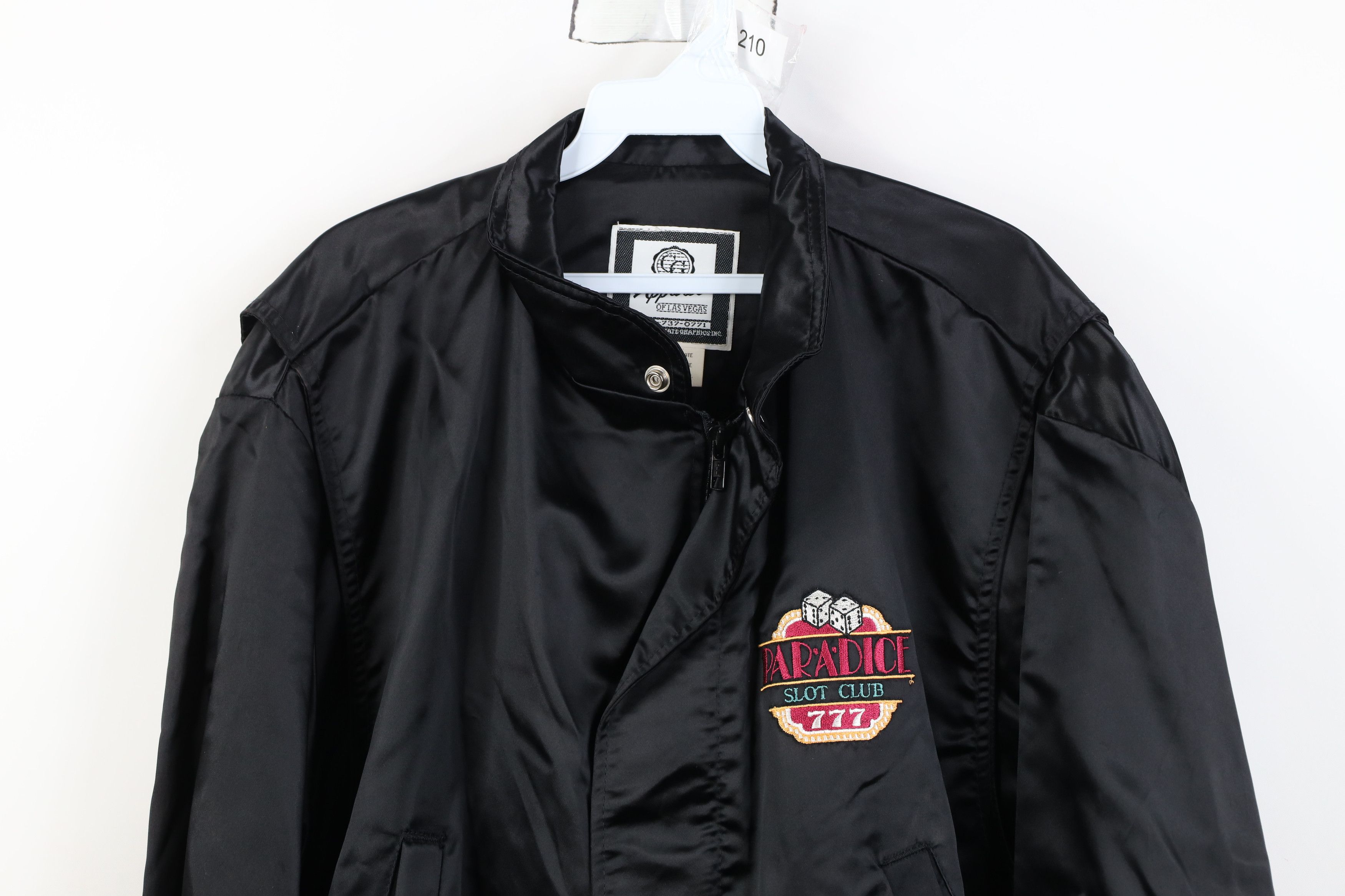 Vintage Vintage 90s Streetwear Club Casino Satin Bomber Jacket USA Size US M / EU 48-50 / 2 - 2 Thumbnail