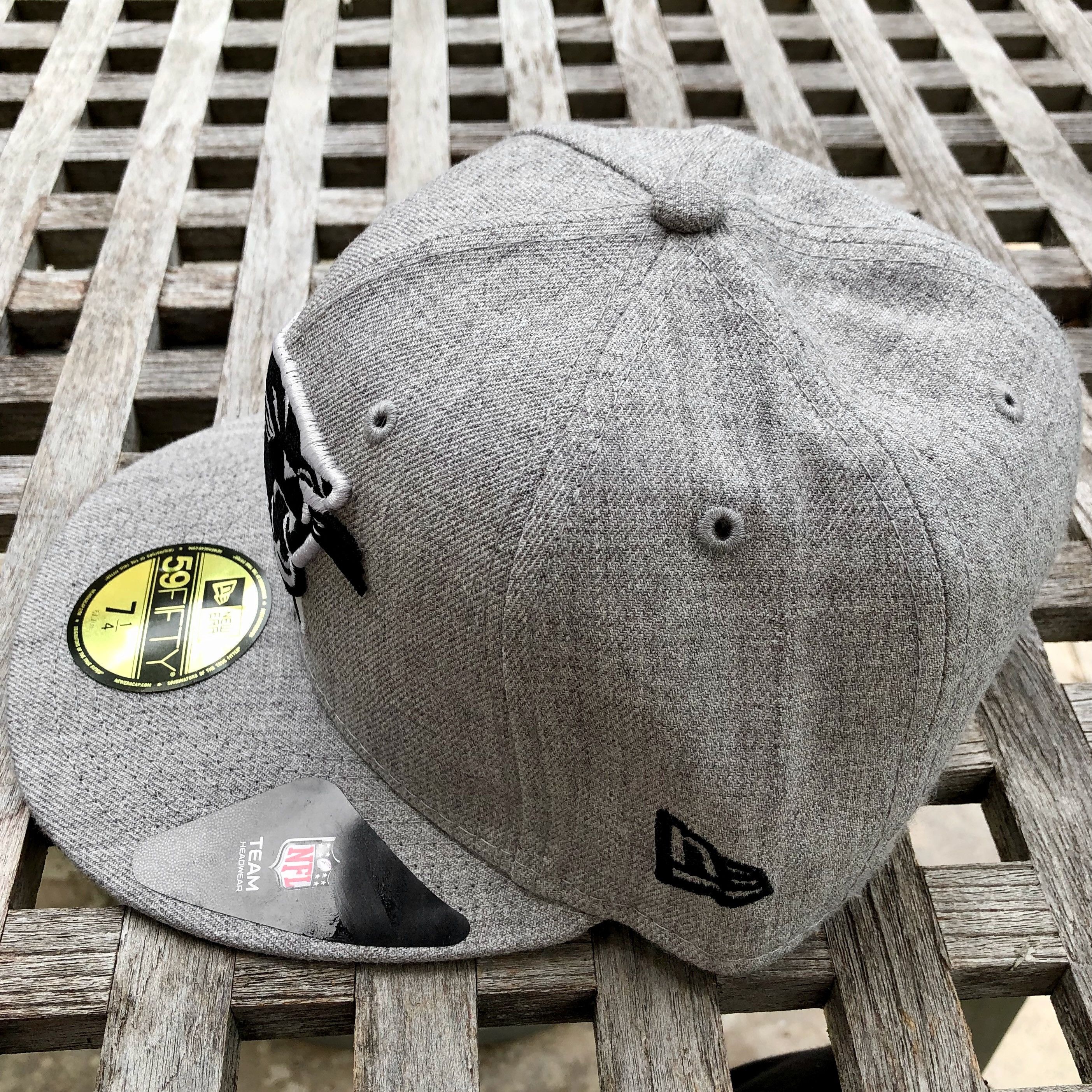 New Era Carolina Panthers Logo NFL 59FIFTY Heather Gray Hat 7 1/4 Size ONE SIZE - 2 Thumbnail