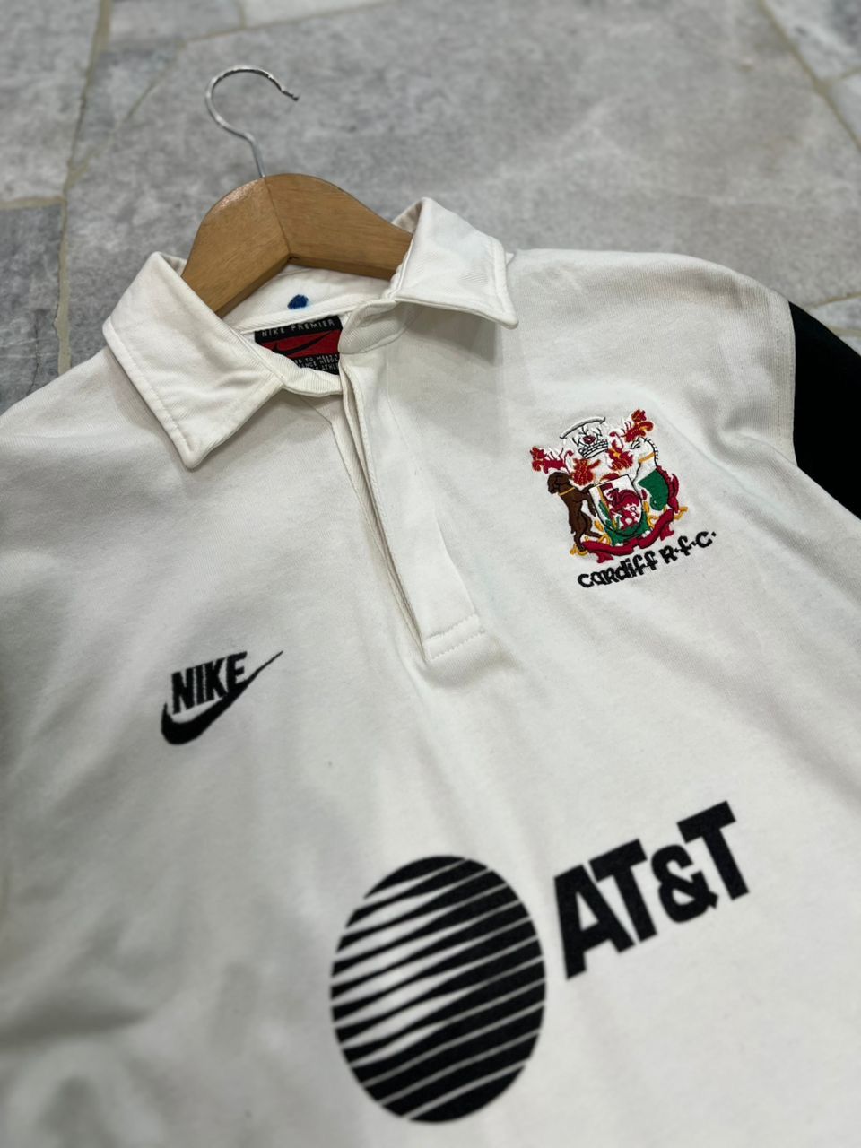 Vintage 1995 1996 Cardiff RFC Rugby Union Away Shirt Size US S / EU 44-46 / 1 - 5 Thumbnail