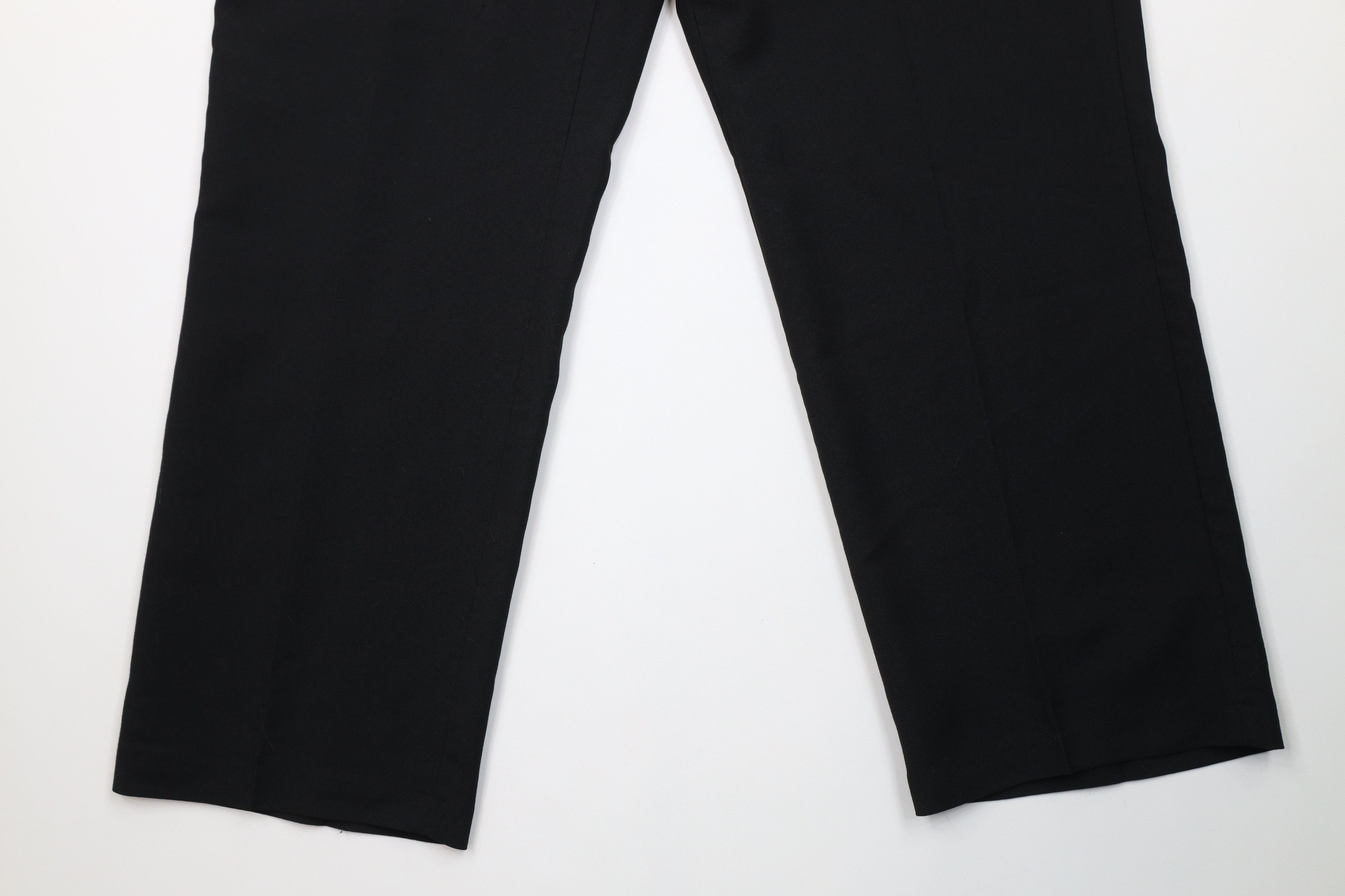 Vintage Vintage 90s Streetwear Wool Blend Wide Leg Chino Pants Black Size US 36 / EU 52 - 4 Thumbnail