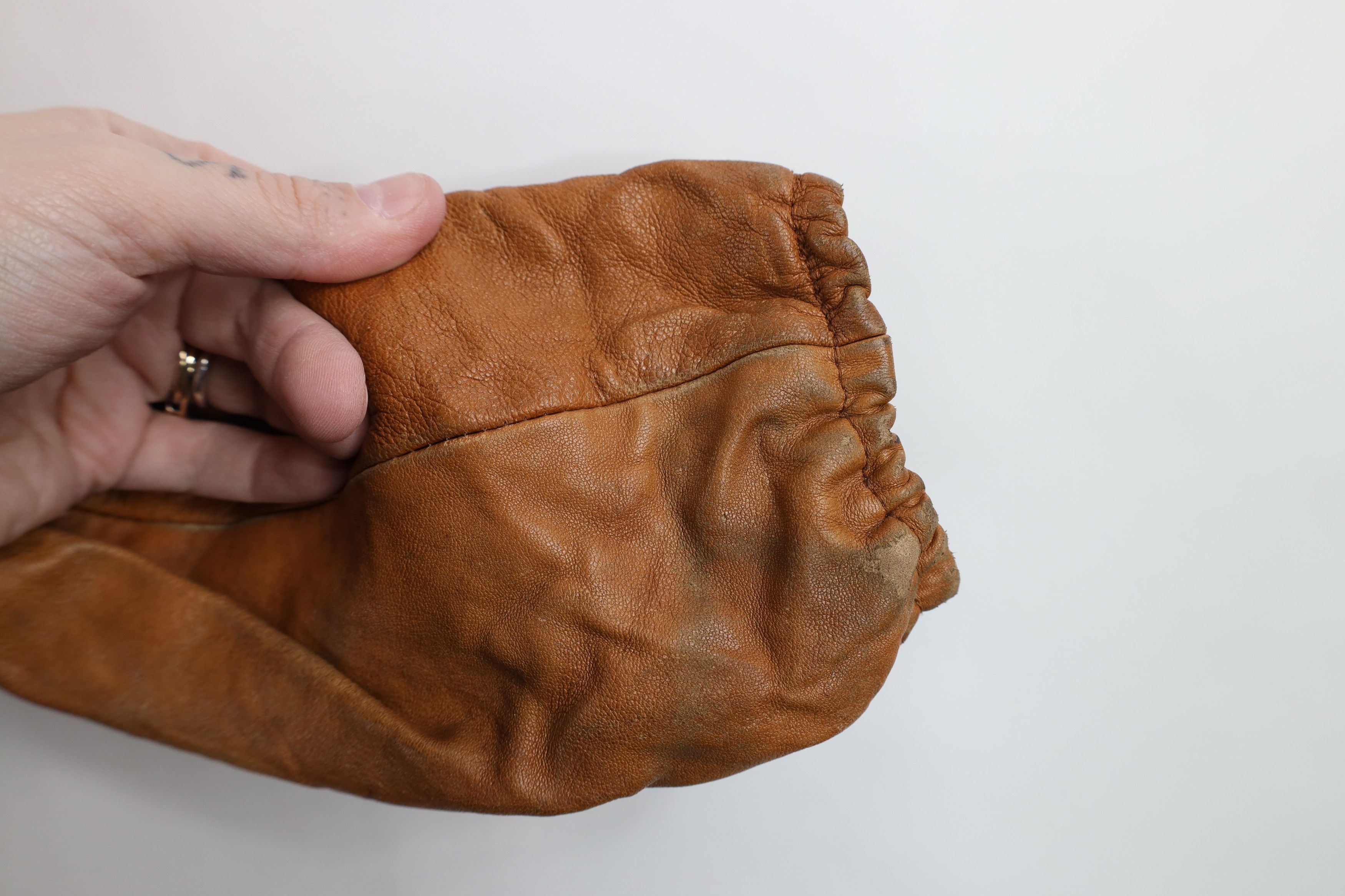 Vintage Vintage 70s Streetwear Deep Pile Fleece Lined Leather Jacket Size XXS / US 00 / IT 34 - 9 Thumbnail