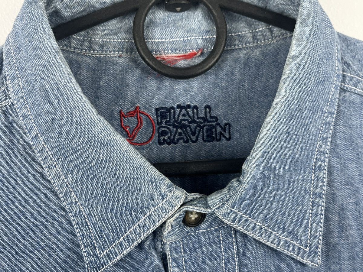 Fjallraven × Vintage Fjallraven Vintage Denim Long Sleeve Button Down Shirt Size US XL / EU 56 / 4 - 3 Thumbnail