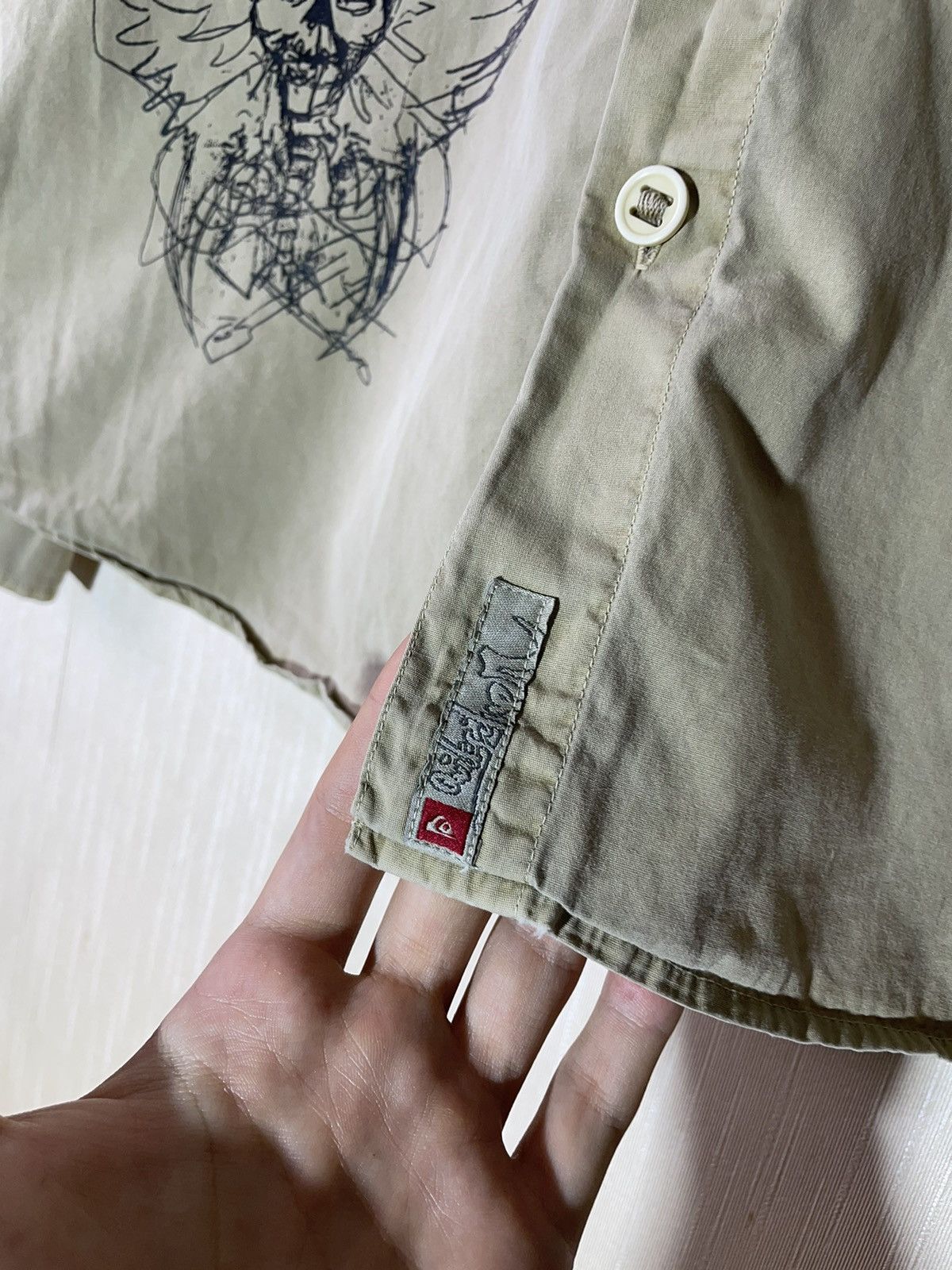 Quiksilver × Vintage Quiksilver military surf style shirt 90s Size US L / EU 52-54 / 3 - 8 Thumbnail