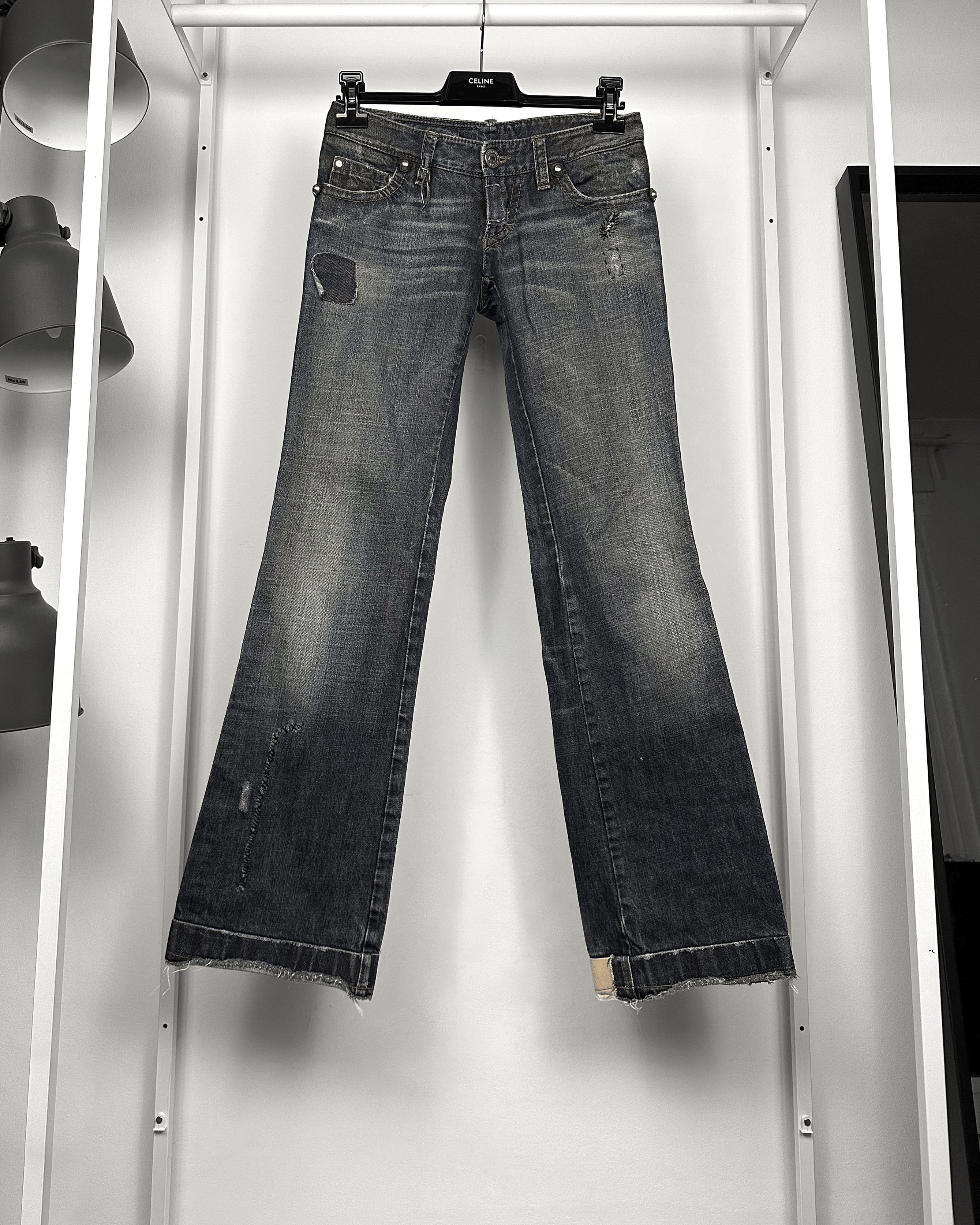 Dsquared2 Dsquared2 Faith Reconstructed Flared Jeans Size US 28 / EU 44 - 1 Thumbnail