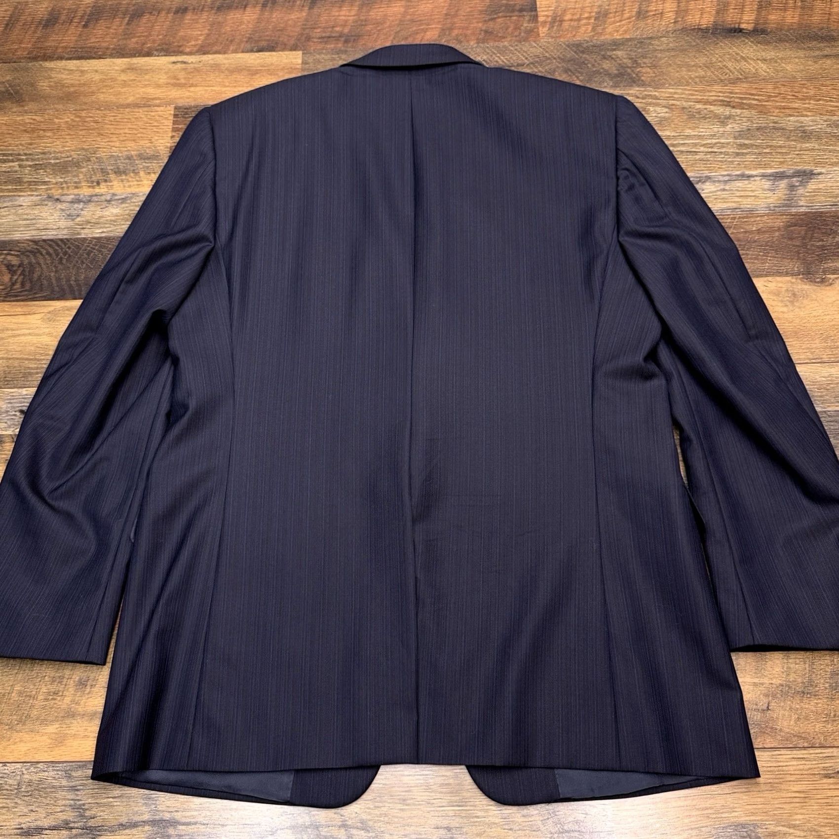 Loro Piana Hickey Freeman Loro Piana Suit Jacket 44 Navy Blue Wool Blazer Size 44R - 2 Thumbnail